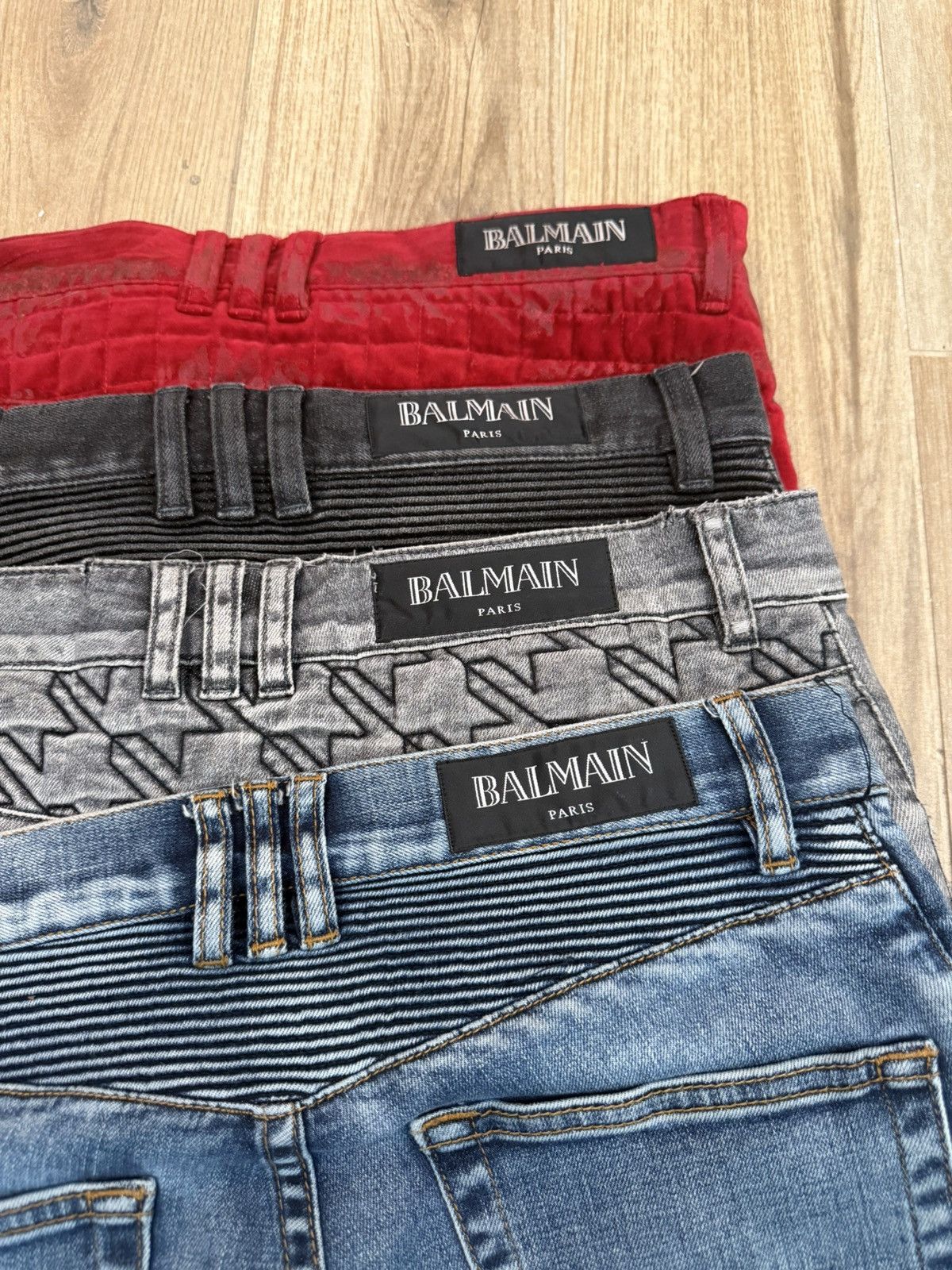 Balmain AW12 Balmain Decarnin Waxed Velour Runway Pants Size US 30 / EU 46 - 5 Thumbnail