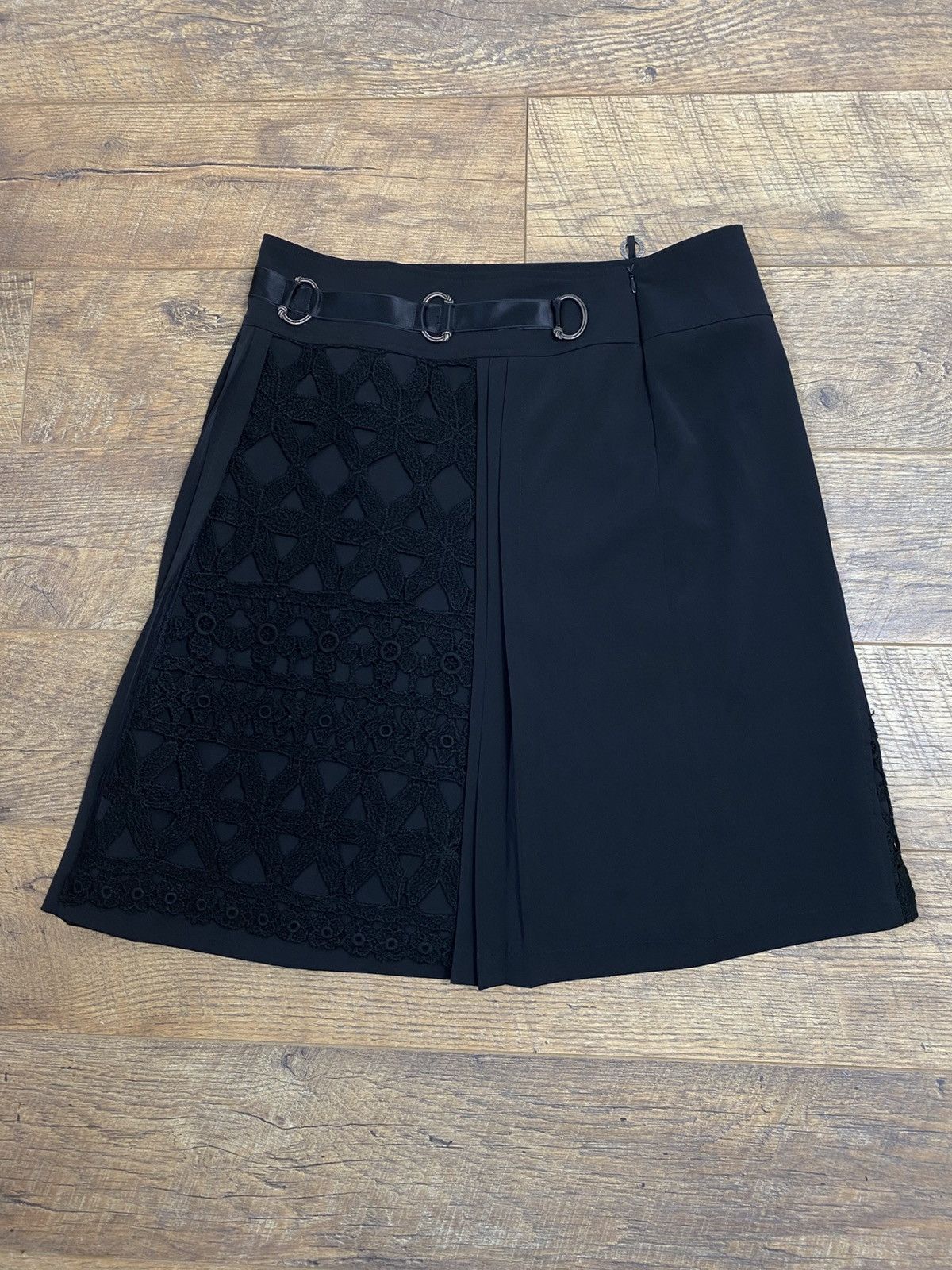 Vintage Save The Queen Archive Macrame Lace Gothic Mini Skirt S Size 25" / US 0 / IT 36 - 8 Thumbnail