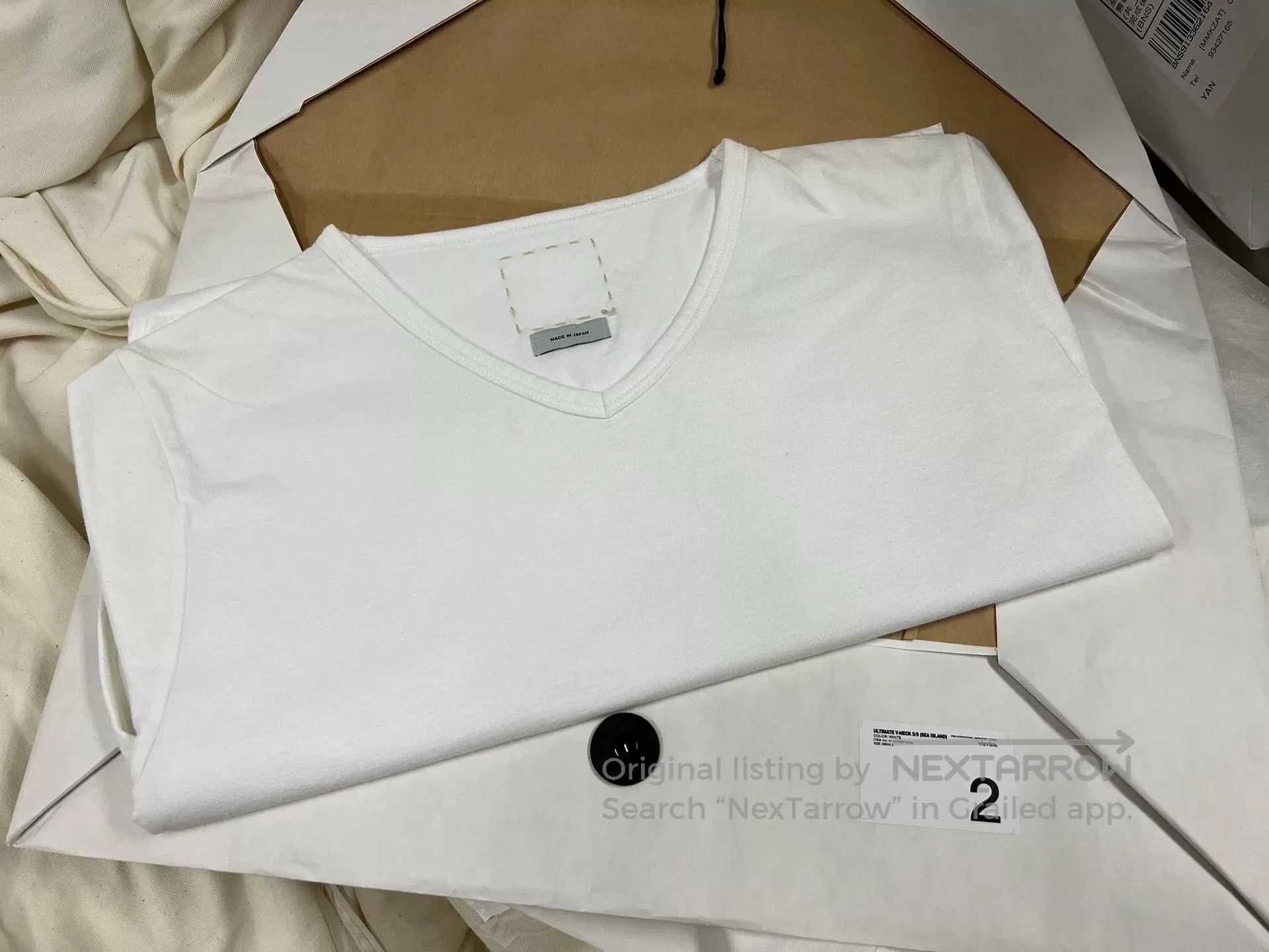 Visvim VISVIM Ultimate V Neck Tee in White. Size US M / EU 48-50 / 2 - 1 Thumbnail