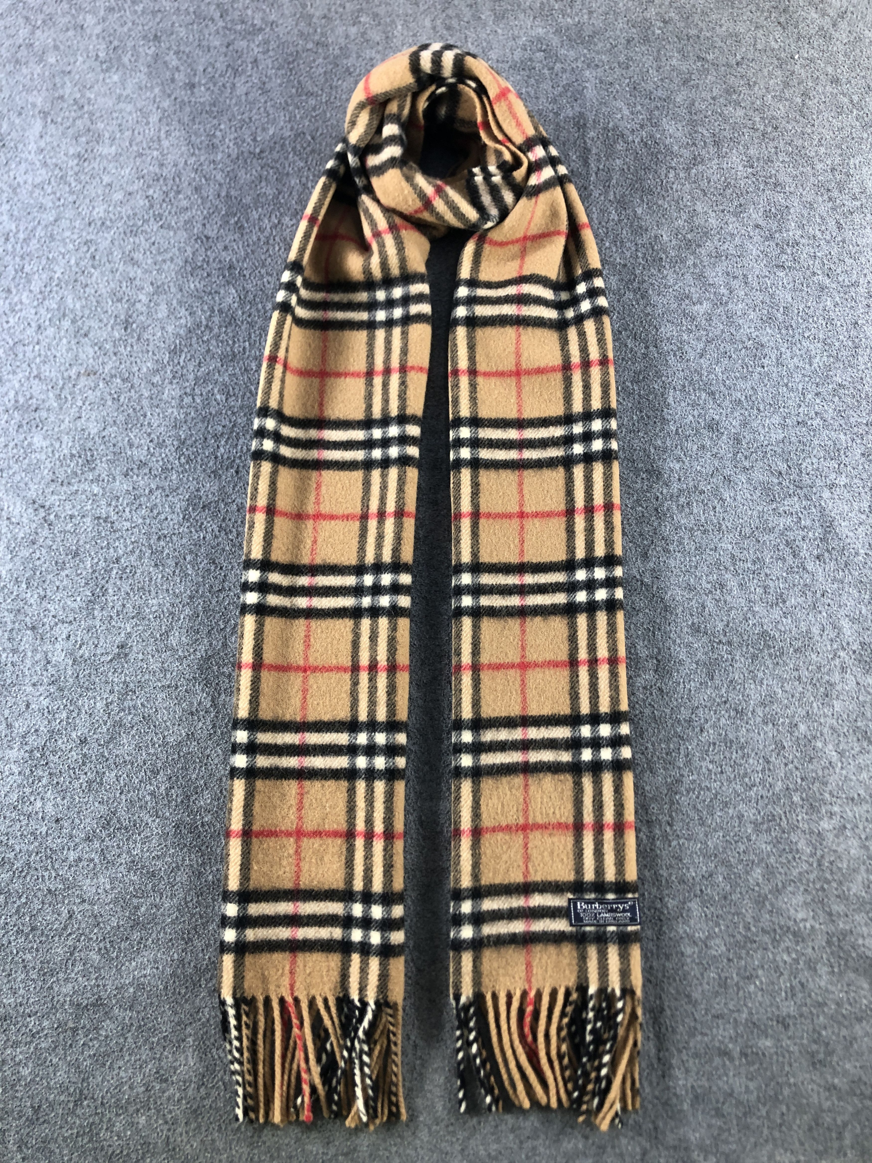 Burberry Burberry Wool Scarf / Muffler / Neckwear P773 Size ONE SIZE - 1 Thumbnail