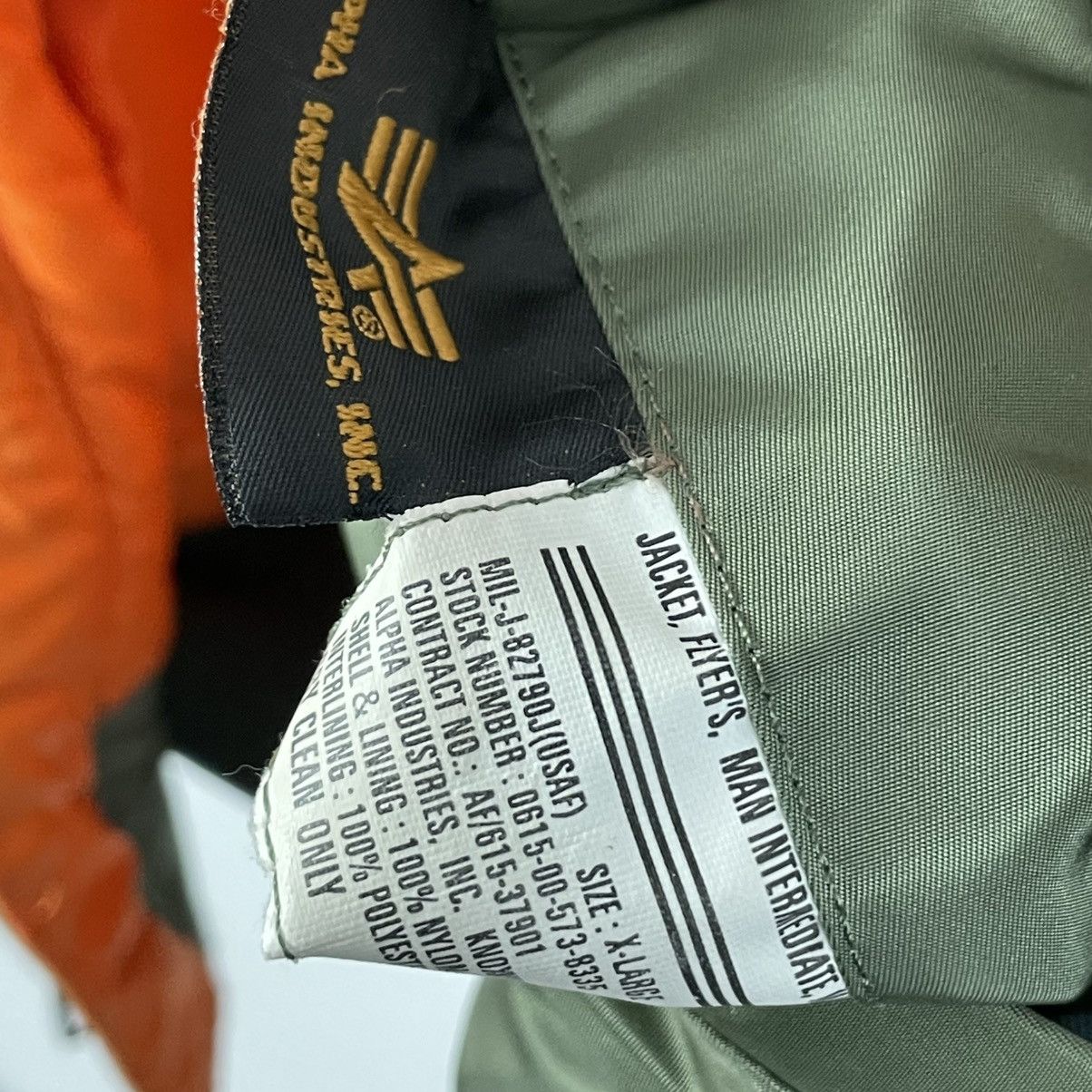 Alpha Industries RARE 80-90’s Alpha Industries Bomber MA-1 Stretwear Y2k Hype Size US XL / EU 56 / 4 - 12 Thumbnail