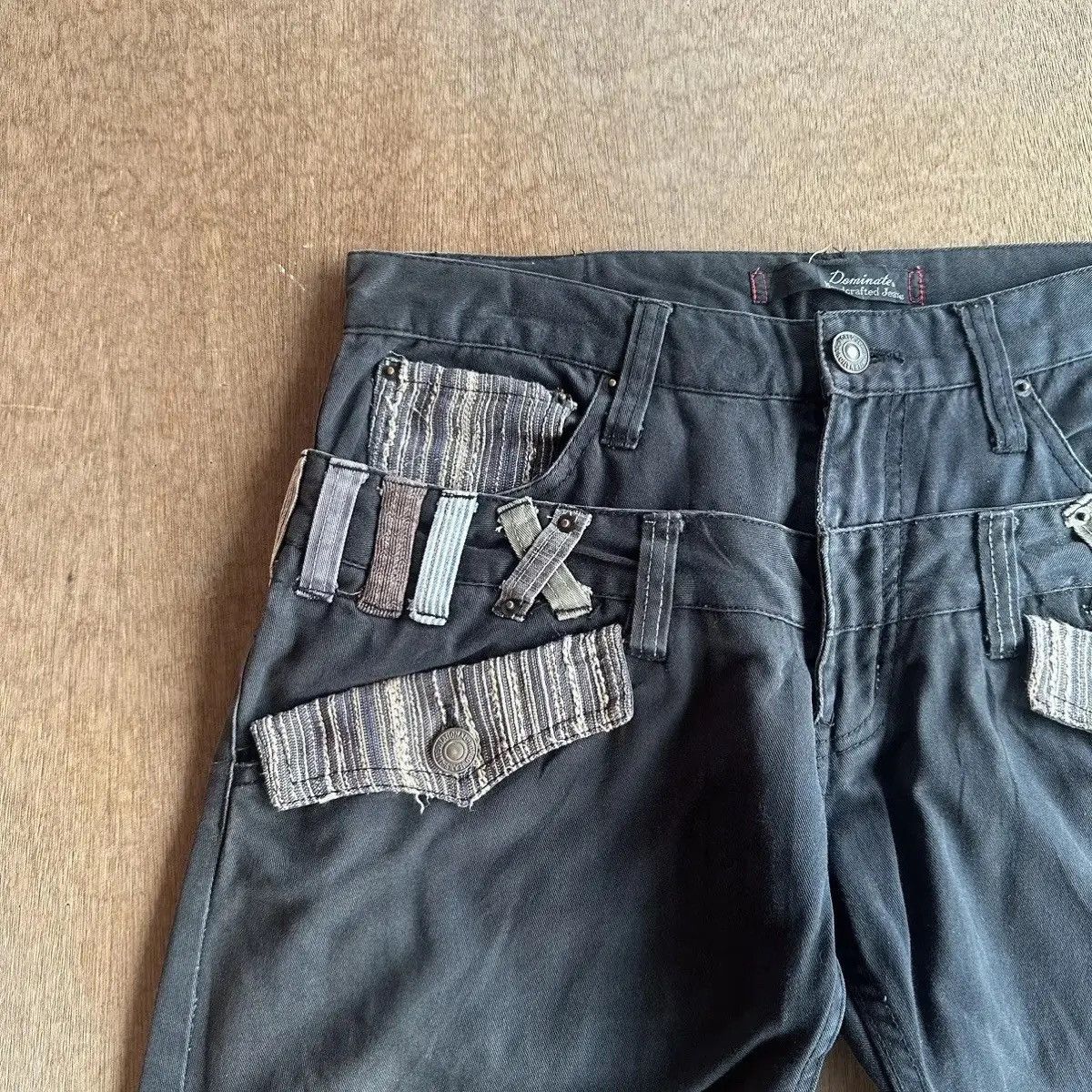 Seditionaries SICKS!! DOMINATE Jeans Double Waist Bondage Curve Leg Faded Size US 32 / EU 48 - 6 Thumbnail