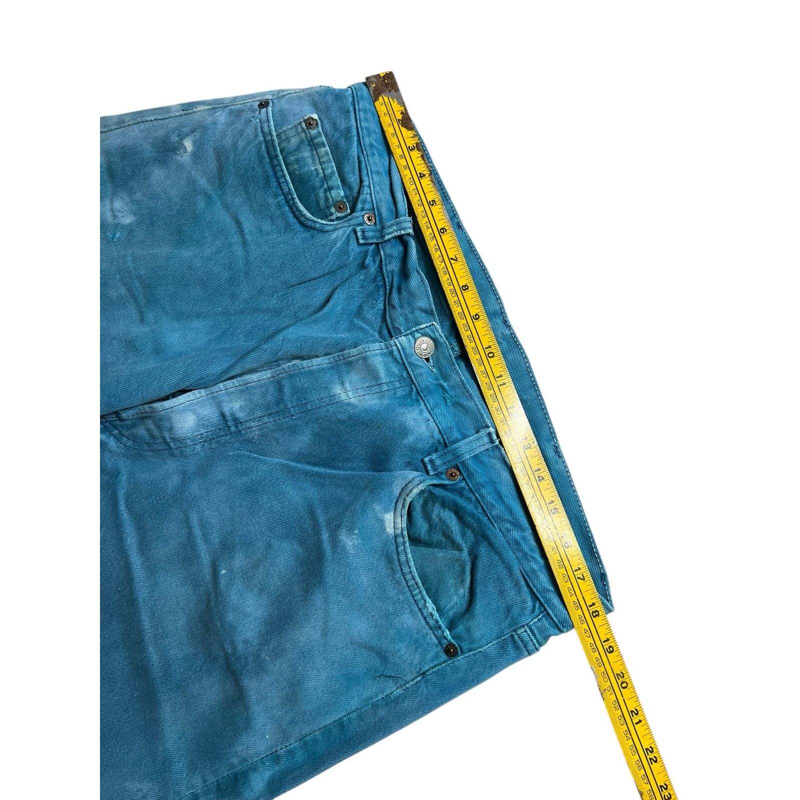 Levi's Vintage Levi’s 501 Jeans Turquoise Blue Distressed W38 L30 Size US 38 / EU 54 - 8 Thumbnail