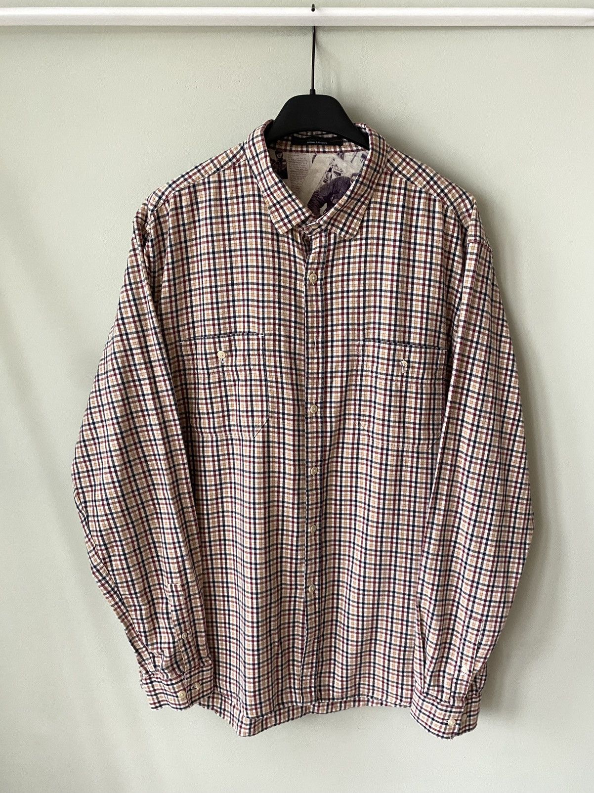 Barbour × Vintage Barbour Steve McQueen Plaid legend merlot ls check Shirt Size US XL / EU 56 / 4 - 1 Thumbnail