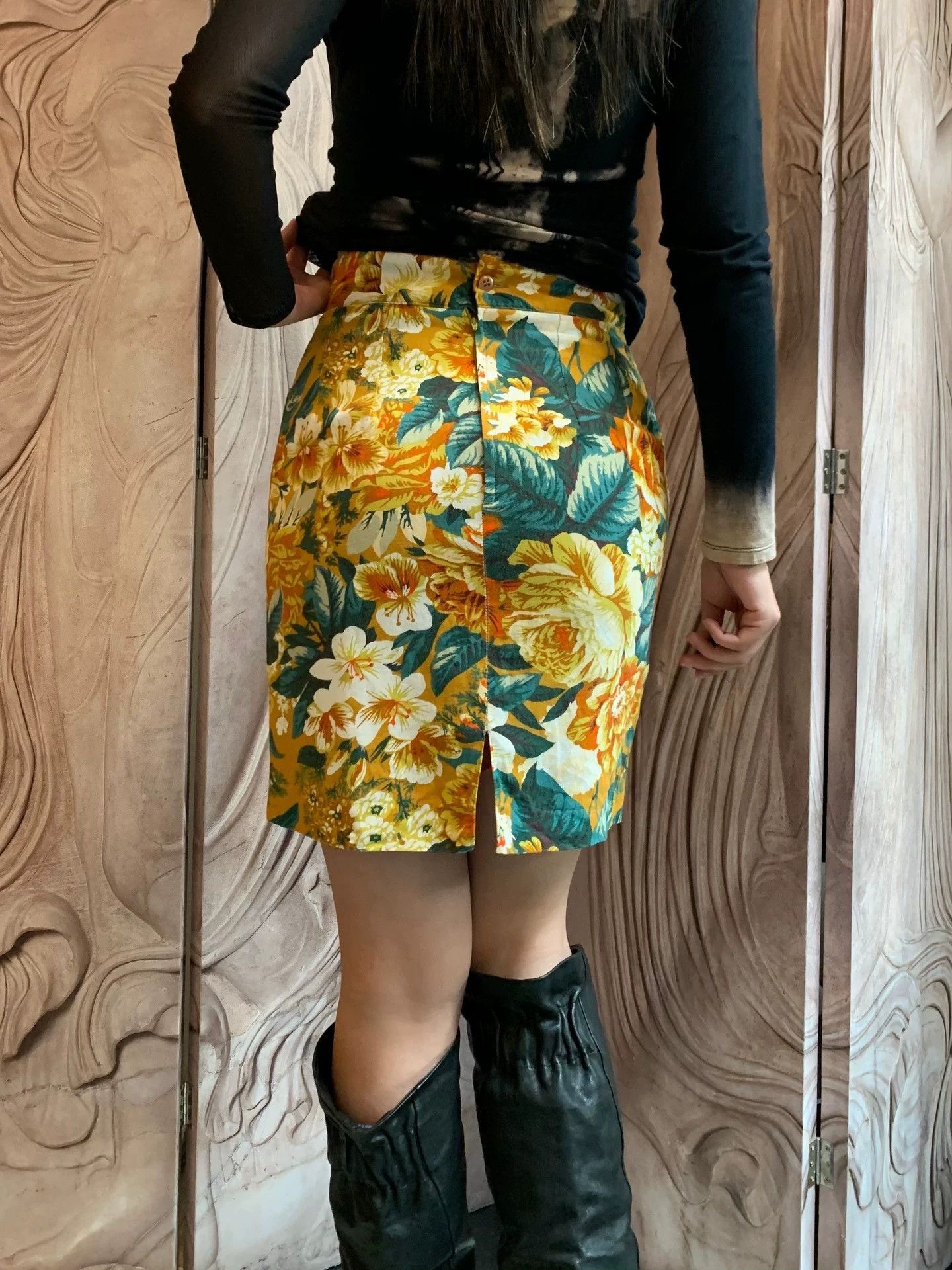 Kenzo KENZO floral high-waist bodycon skirt women's Size 26" / US 2 / IT 38 - 2 Thumbnail