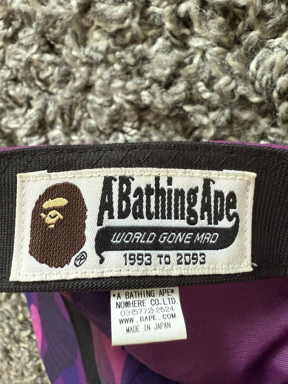 Bape Bape Purple Camo Cap Size ONE SIZE - 4 Thumbnail