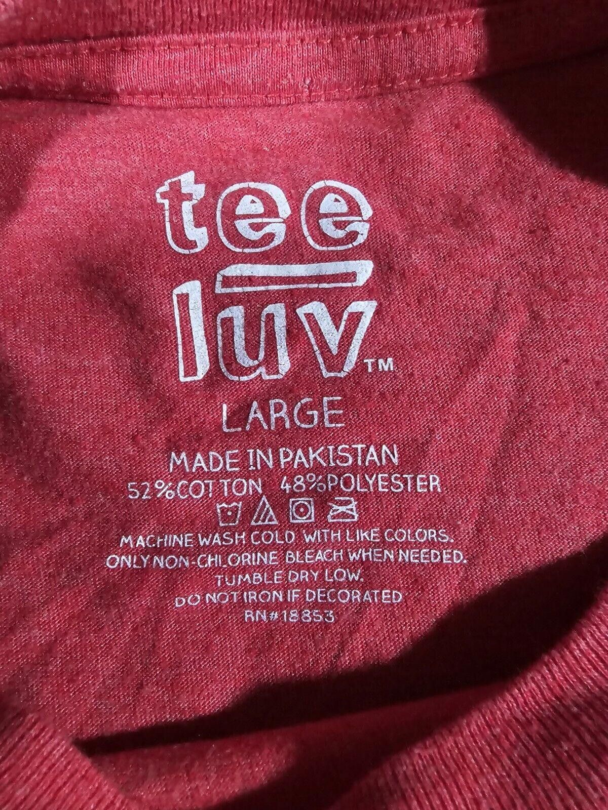 Designer netflexin tee luv large red t-shirt Size US L / EU 52-54 / 3 - 3 Thumbnail
