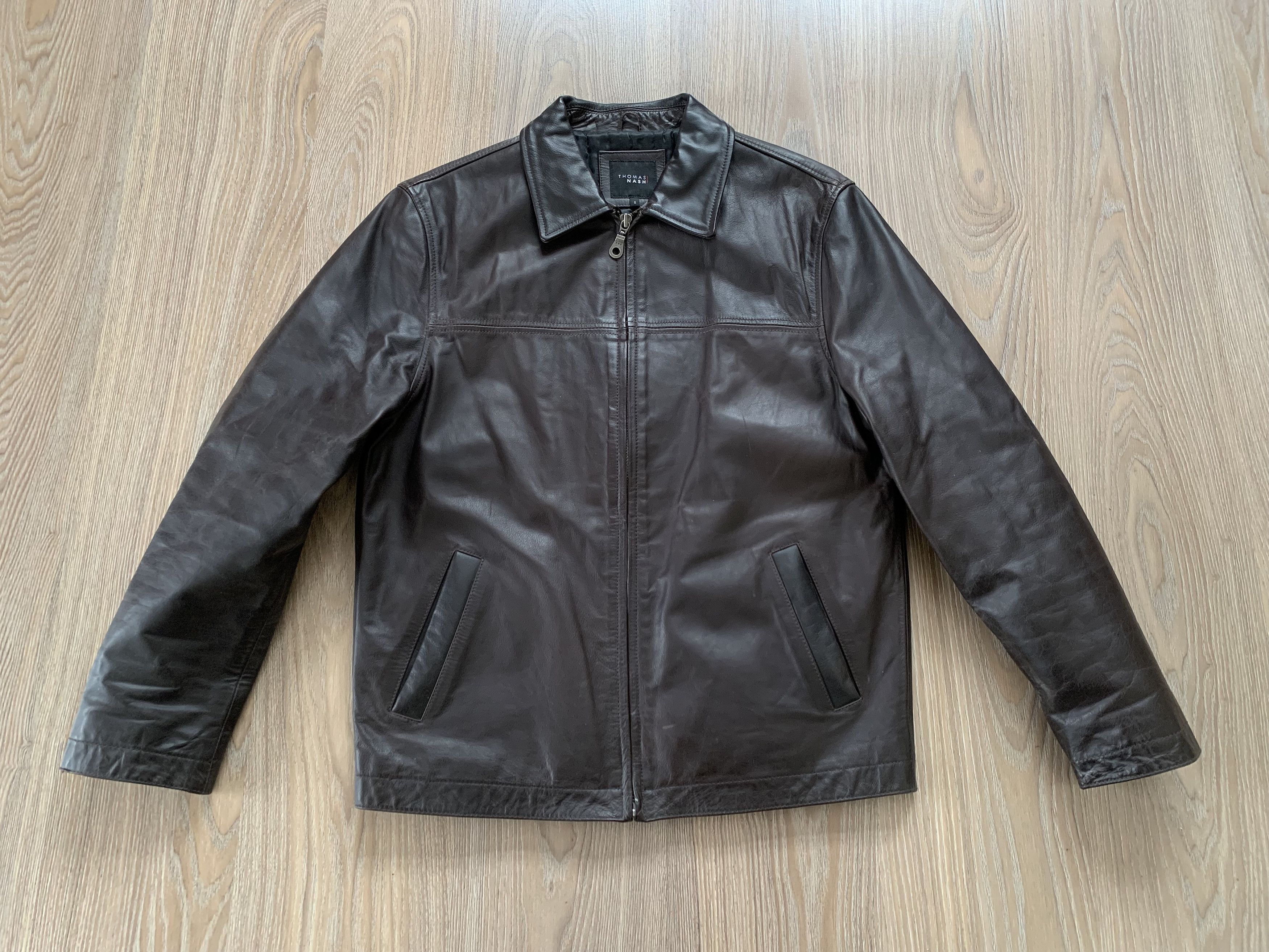 Other Thomas Nash Debenhams Heavy Black Leather Jacket Size US S / EU 44-46 / 1 - 2 Thumbnail