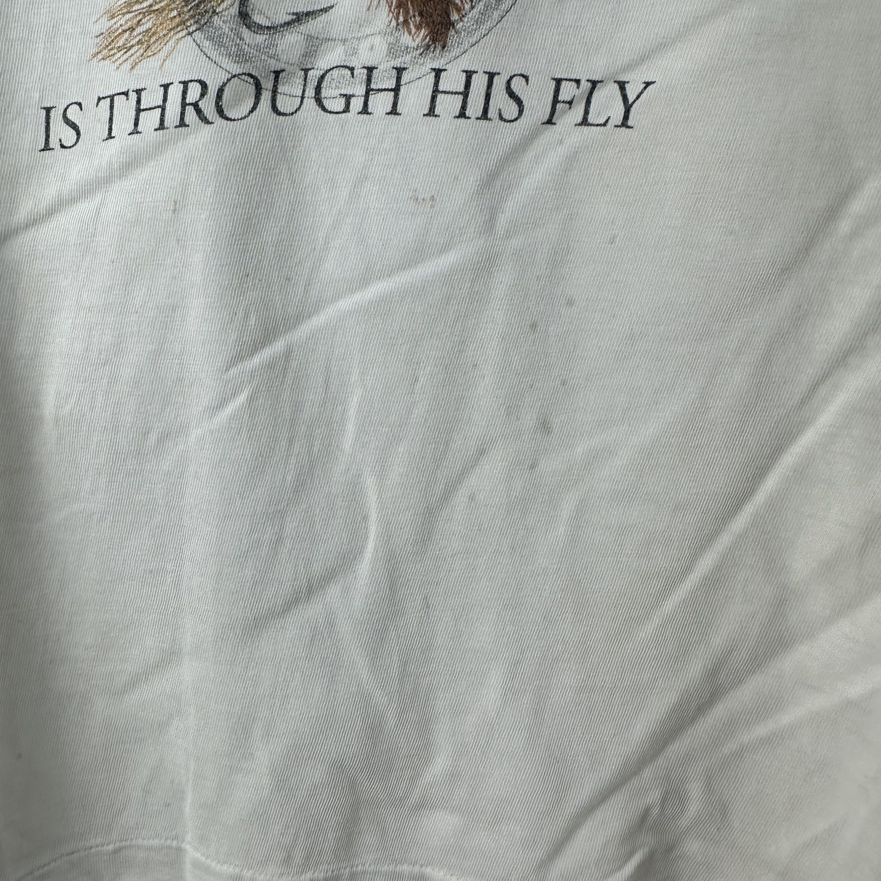 Vintage ​​​Peggy Murray The Way to a Man's Heart Through Fishing Tee Size US XL / EU 56 / 4 - 9 Thumbnail