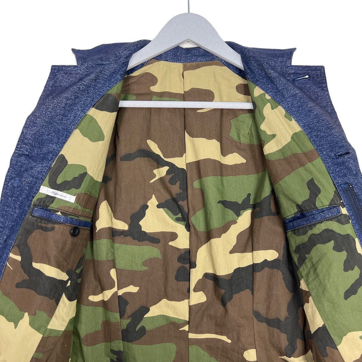 Indigo 🔥 HYPERION INDIGO BLUE CAMO LINING CHORE JACKET MADE MADE Size US S / EU 44-46 / 1 - 12 Thumbnail