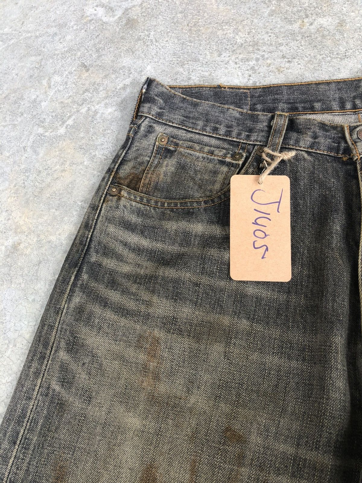 Vintage Mudwash Levis 503 Distressed Jeans Size US 32 / EU 48 - 14 Thumbnail