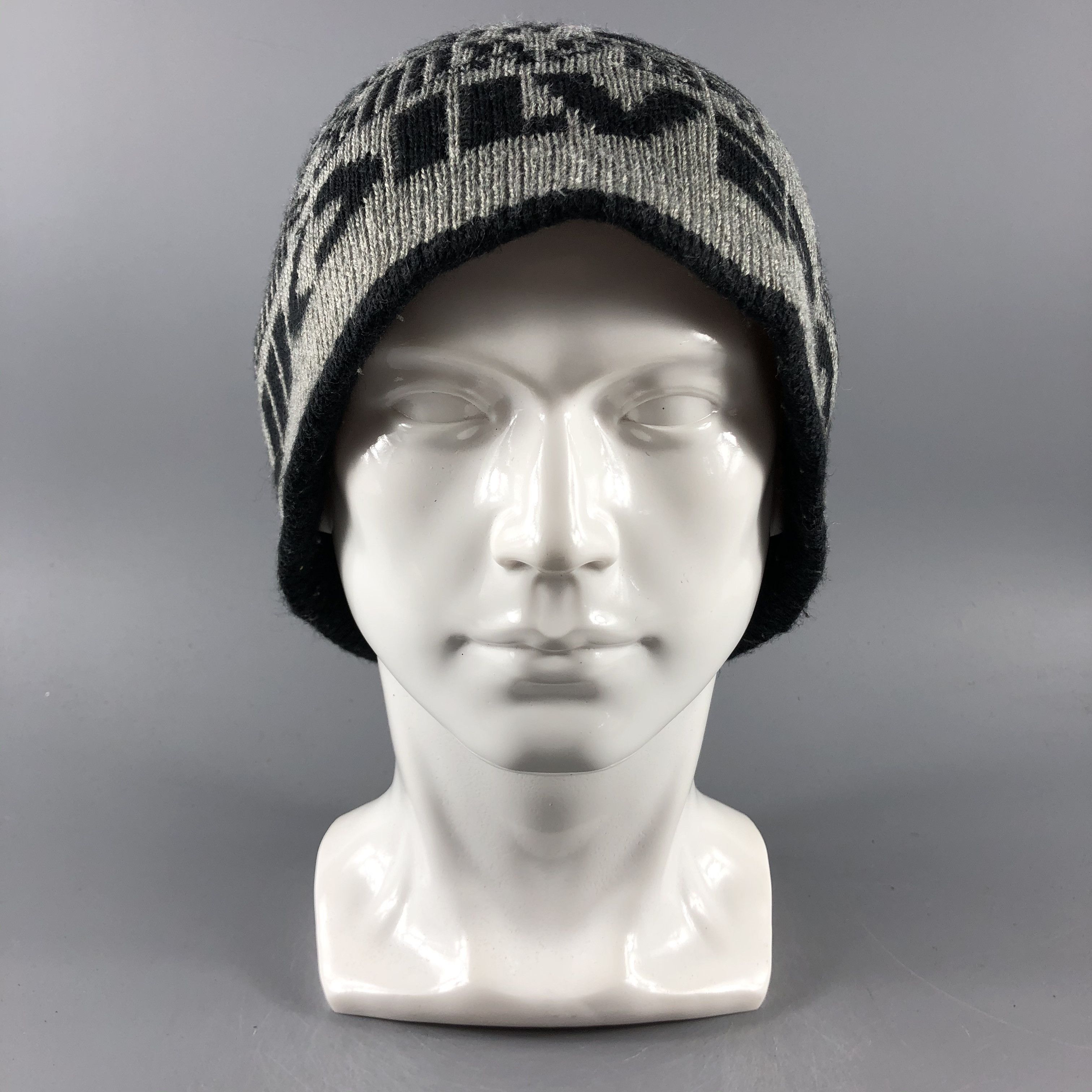 image of Quicksilver Hats Spell Out Beanie Knit Snow Hat B943, Men's