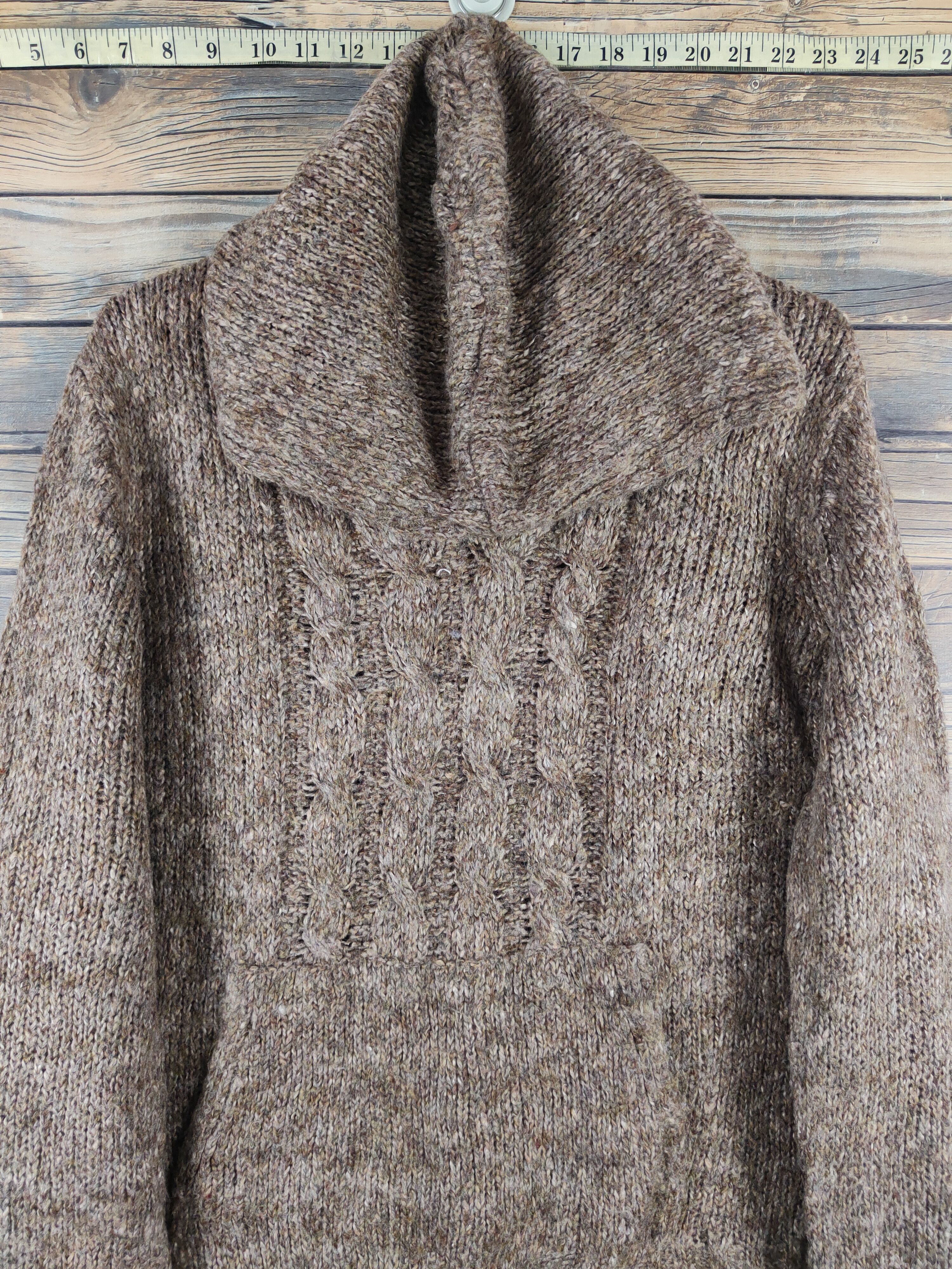 Faded Glory Faded Glory Brown Knitwear Hoodie Sweatshirts #W1477 Size XL / US 12-14 / IT 48-50 - 2 Thumbnail