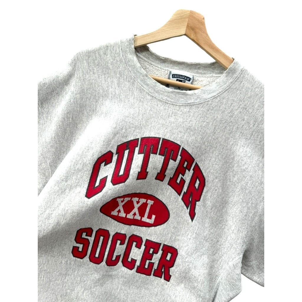 Lee × Vintage 1990's Lee Cutter XXL Soccer Reverse Weave Crewneck Size US XL / EU 56 / 4 - 6 Thumbnail