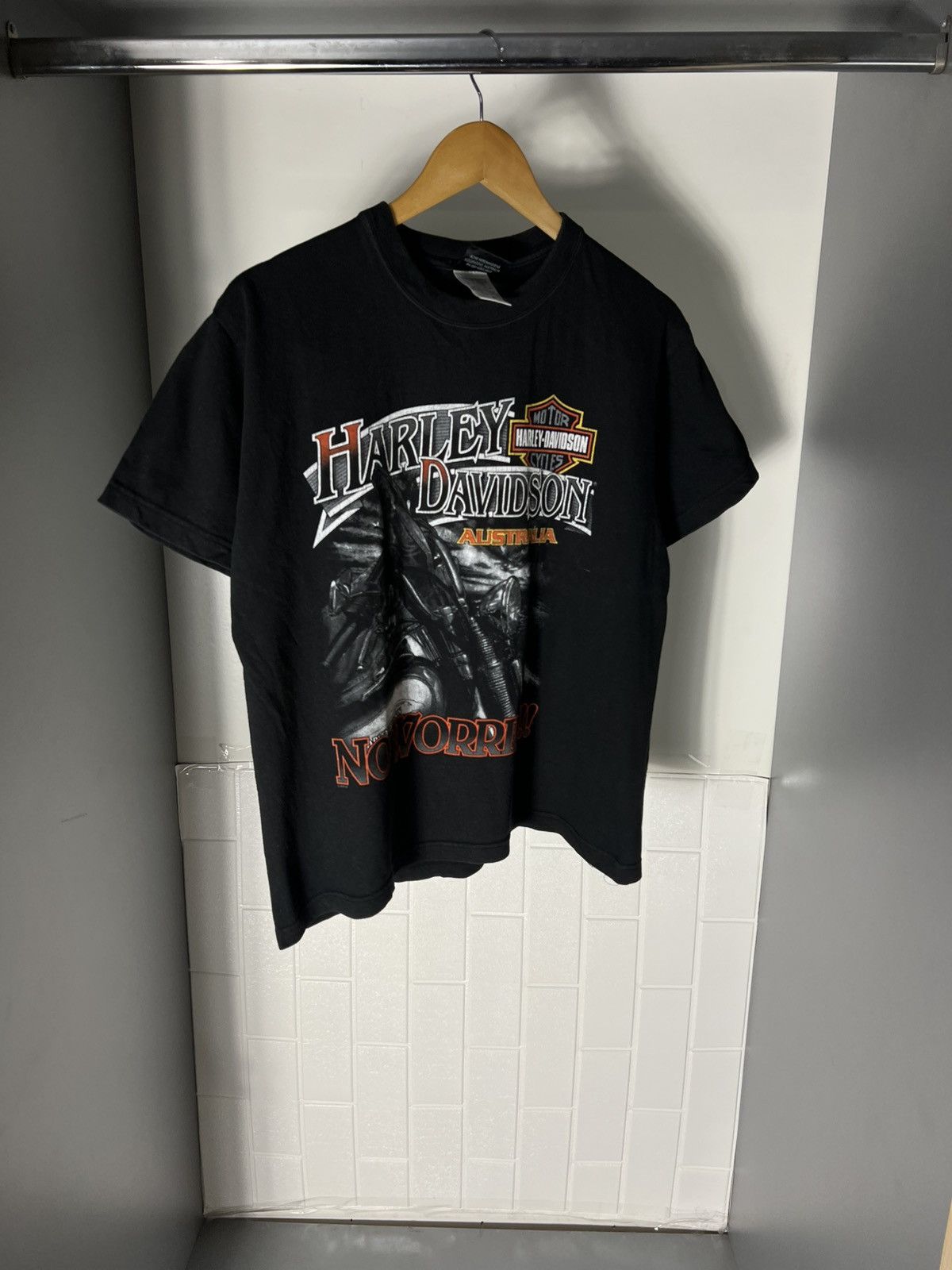 Harley Davidson VINTAGE HARLEY DAVIDSON MOTORCYCLE AUSTRALIA RETRO Y2K 90s Size US S / EU 44-46 / 1 - 2 Thumbnail