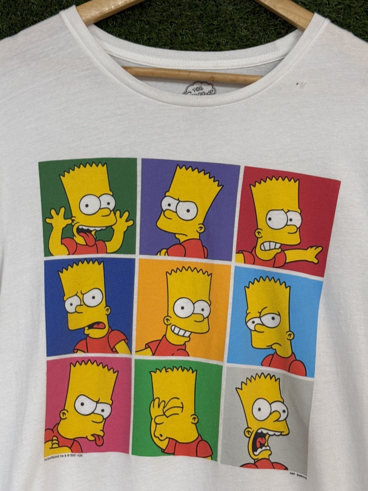 The Simpsons The Simpsons Bart Pop Art Logo Tee White Large Size US L / EU 52-54 / 3 - 2 Thumbnail