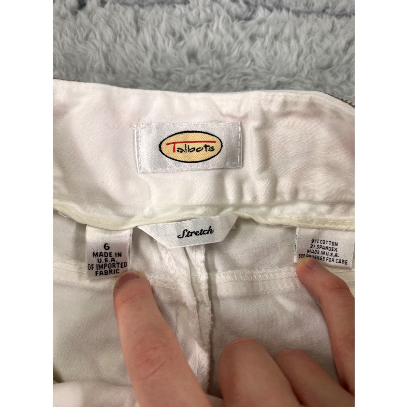 Talbots Talbots Pants Womens 6 White Floral Waist Pockets Vintage Made USA Outdoors Size 28" / US 6 / IT 42 - 7 Thumbnail