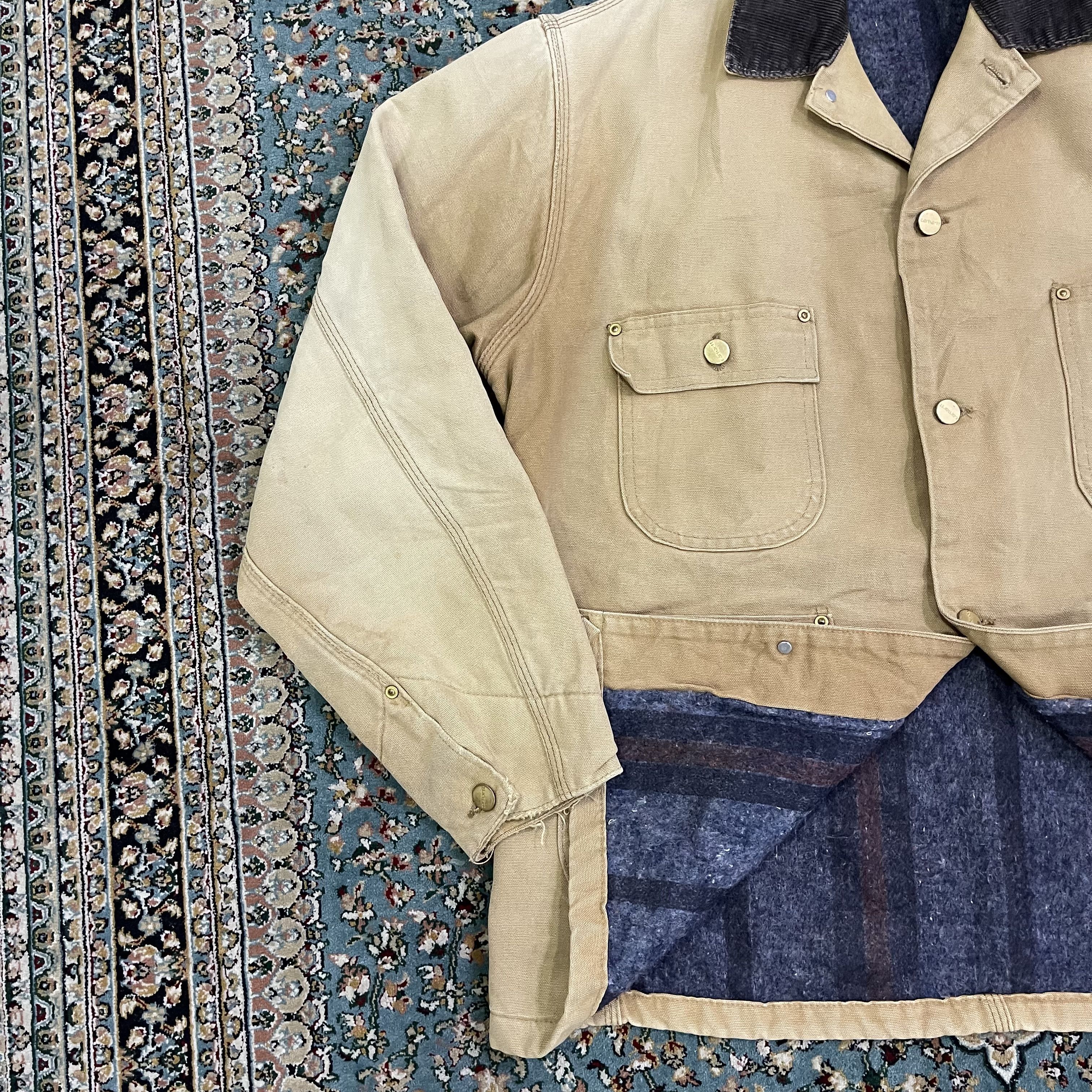 Carhartt × Carhartt Wip × Vintage Vtg 90s Carhartt Detroit Jacket Inner Blanket Size US XL / EU 56 / 4 - 3 Thumbnail