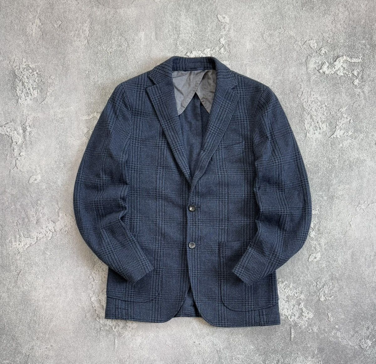 Designer × Hackett Hackett 38R MYF checkered knitwear blazer jacket button Size 38R - 1 Thumbnail