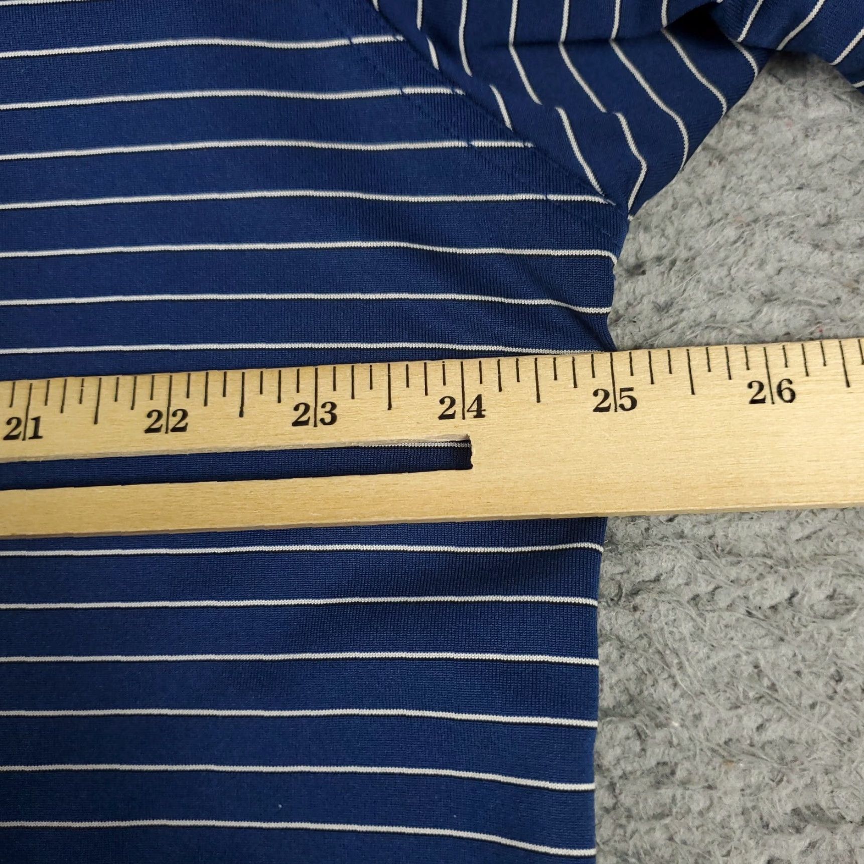 Vintage Greg Norman Polo Shirt Mens XL Blue Striped Shark Golf Casual Short Sleeve Polo Size US XL / EU 56 / 4 - 6 Thumbnail