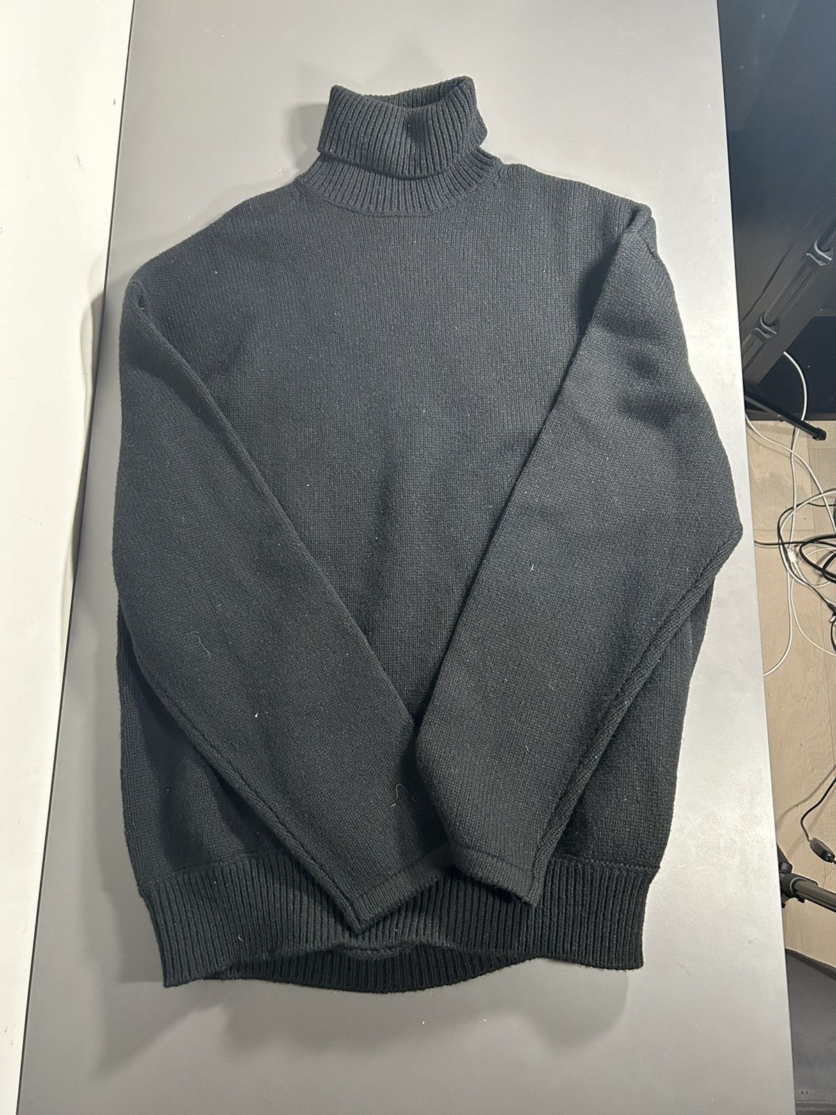 Balenciaga Black Cashmere Turtleneck