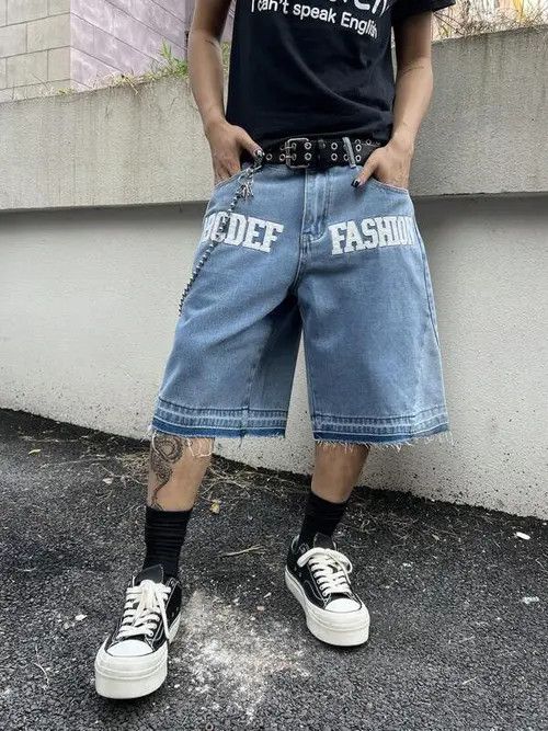 Japanese Brand DRIP vintage jeans Y2K denim shorts jorts Size US 36 / EU 52 - 2 Thumbnail