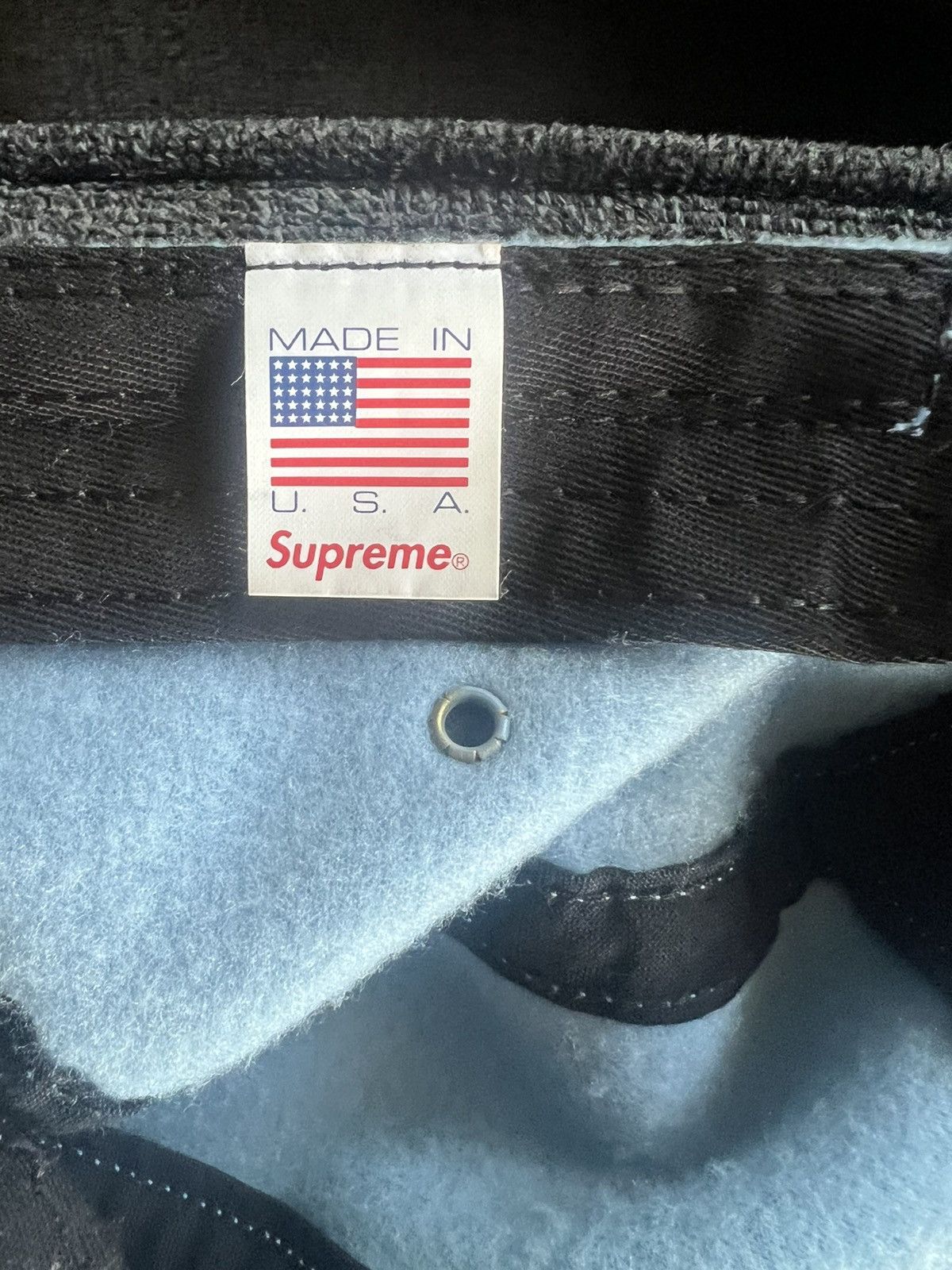 Supreme Supreme Sky Blue Fleece 5 Panel Hat Size ONE SIZE - 10 Thumbnail