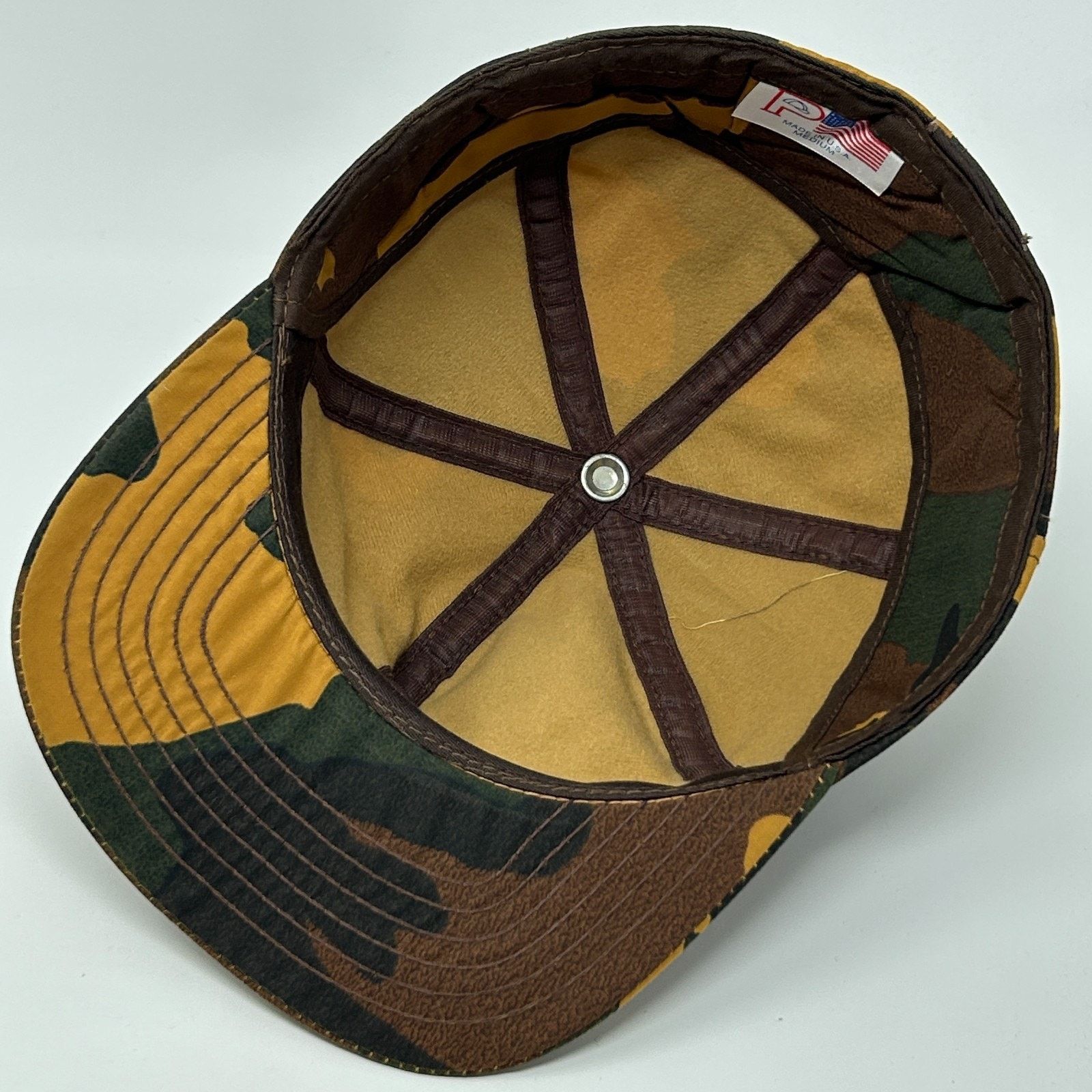 Vintage Vintage Hunting Camo Hat Baseball Cap Ear Flap Hunter Medium Size ONE SIZE - 5 Thumbnail