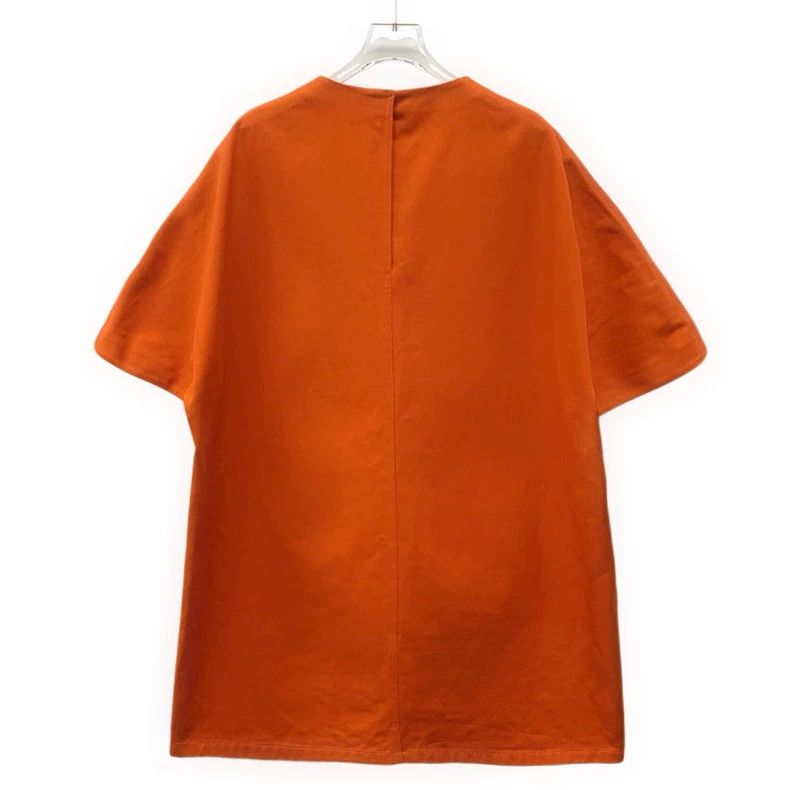 Prada Prada Size36 Orange triangle embossed cotton round-neck sho Size US XXS / EU 40 - 2 Thumbnail