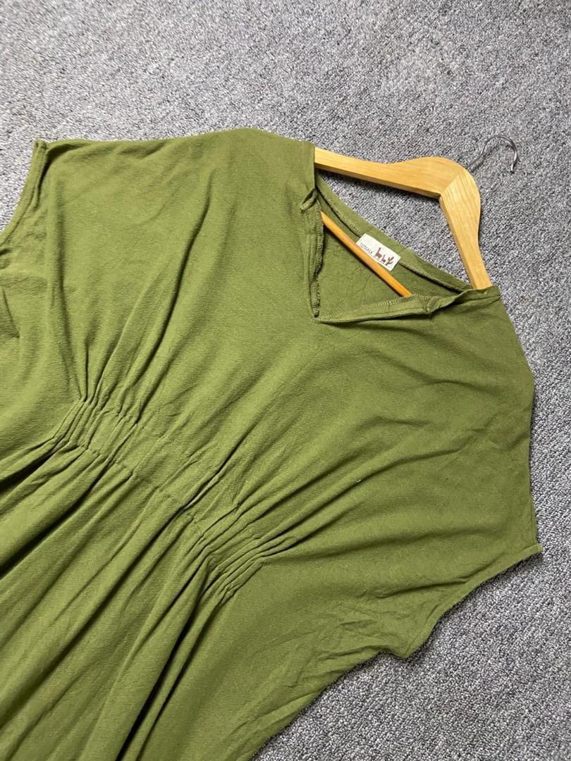 Japanese Brand Titicaca V Neck Midi Dress with Side Embroidery (200) Size ONE SIZE - 8 Thumbnail