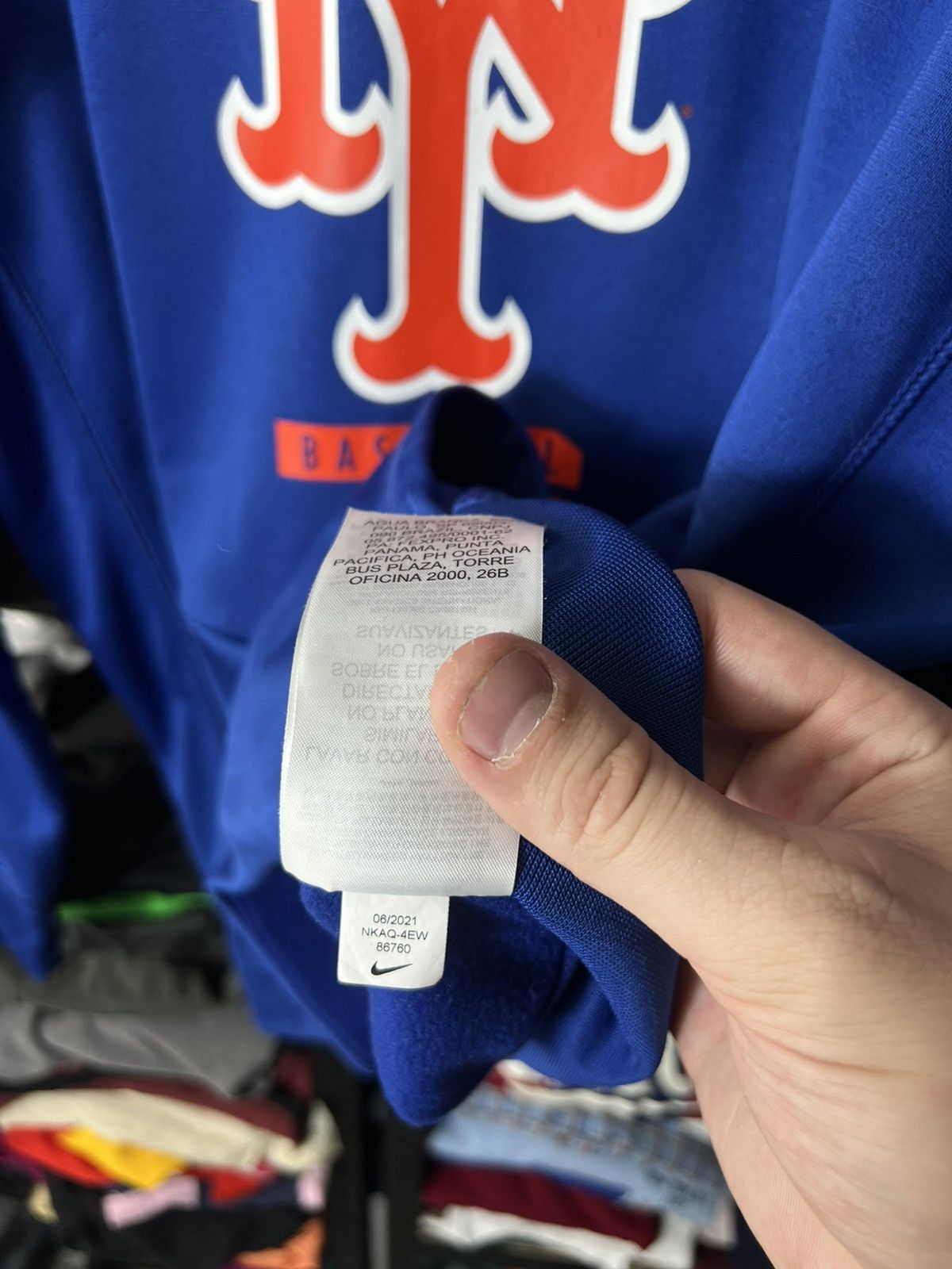 Nike Nike New York Mets Hoodie Dri-Fit Blue MLB Baseball Size L Size US L / EU 52-54 / 3 - 7 Thumbnail