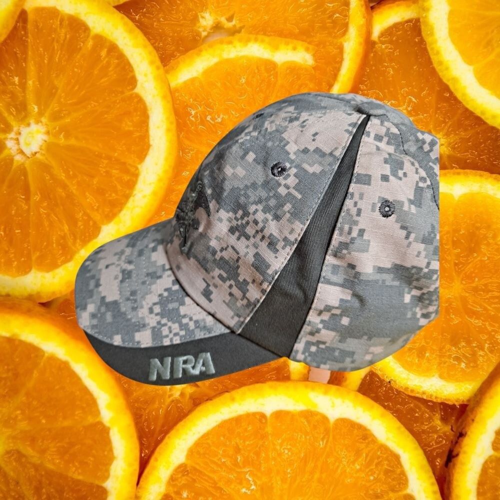 Other NRA Camo Hat Military Eagle Embroidered Baseball Cap Hunting Size ONE SIZE - 3 Thumbnail