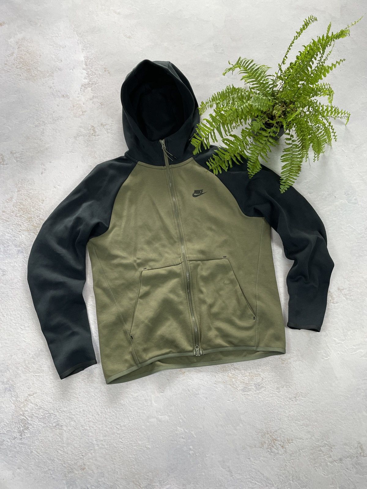 Nike × Vintage Nike Tech Fleece Hoodie Zip Up Drill Size US M / EU 48-50 / 2 - 2 Thumbnail