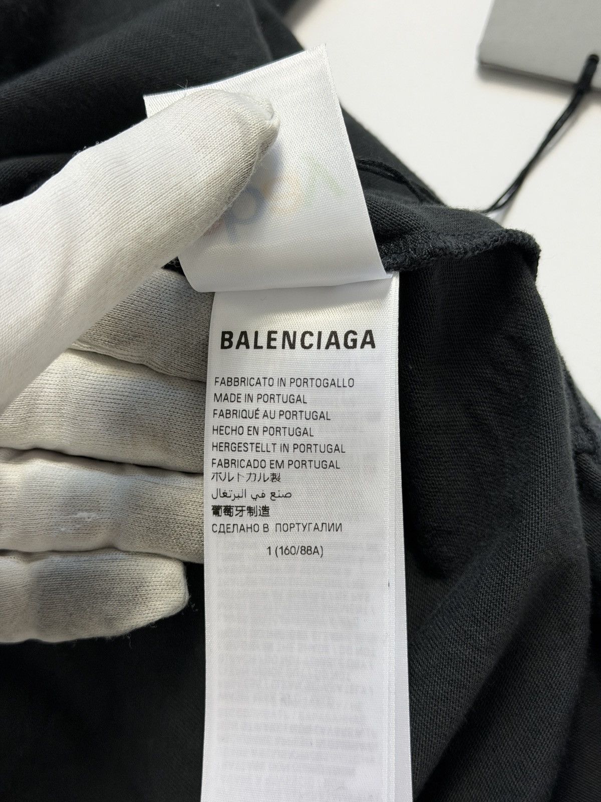 Balenciaga Balenciaga Ebay Embroidery Oversized Black Tee Shirt Size US M / EU 48-50 / 2 - 9 Thumbnail