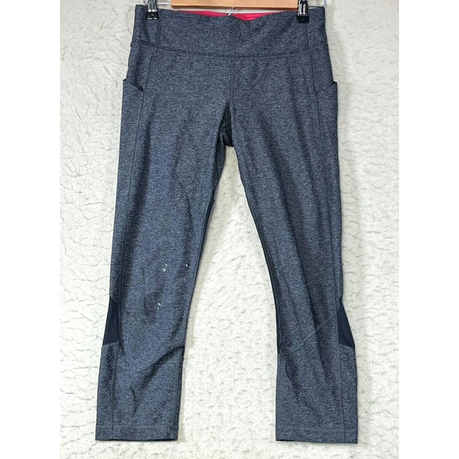 Lululemon Lululemon Leggings Women Size 6 Gray Pockets Ankle Gym Running Yoga See Pics Size 28" / US 6 / IT 42 - 2 Thumbnail