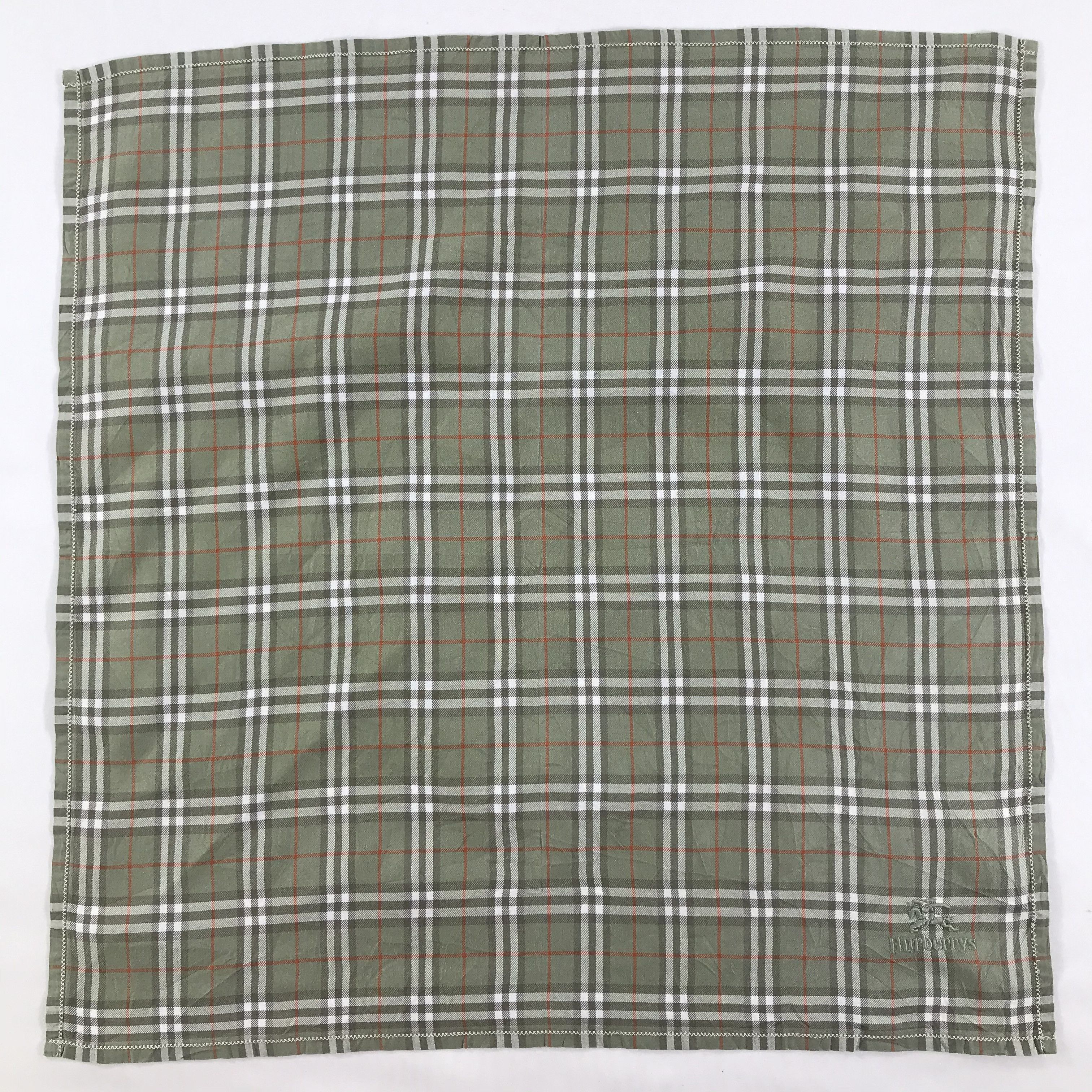 Burberry × Vintage Burberry Bandana / Handkerchief / Neckerchief - S1559 Size ONE SIZE - 1 Thumbnail