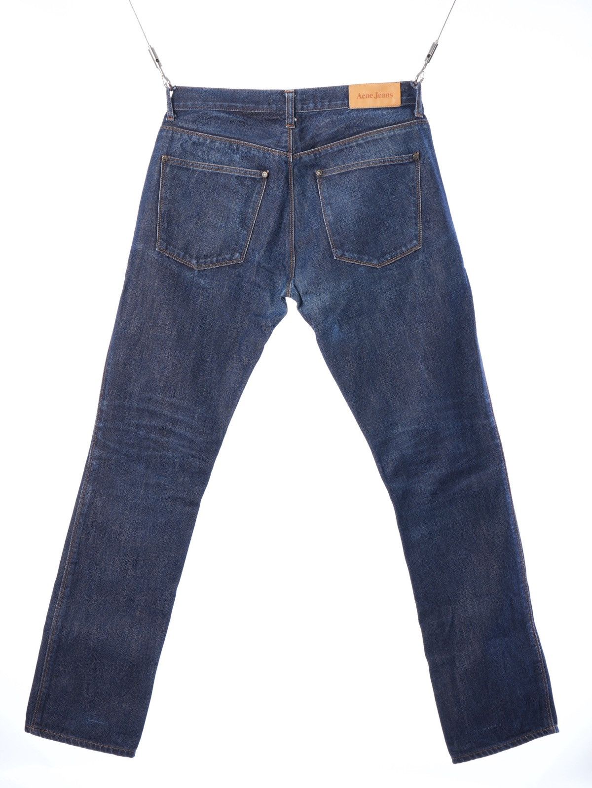 Acne Studios Acne Studios Max Raw Indigo Denim Jeans Straight Slim Cut Size US 31 - 2 Thumbnail