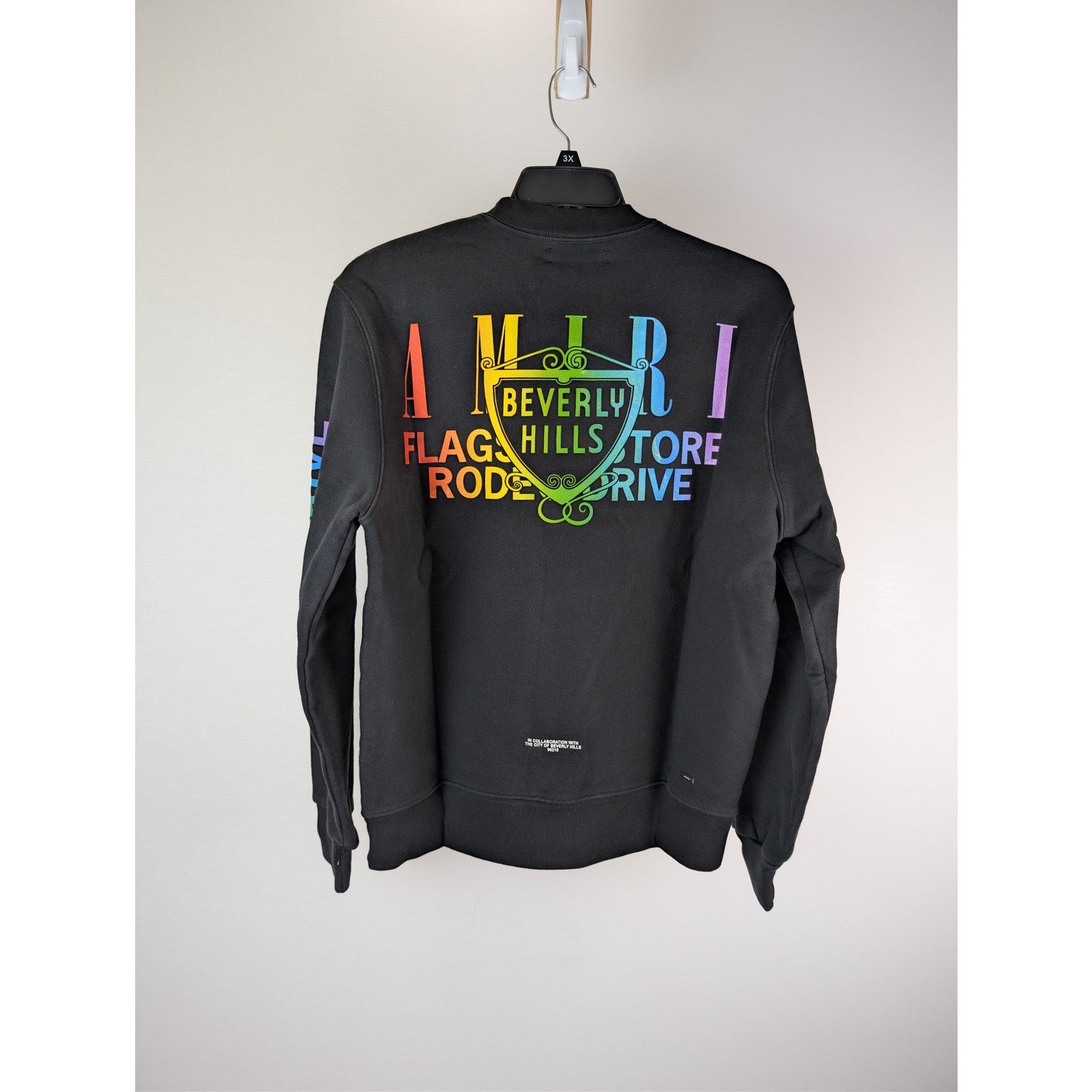 Amiri o1rshd1 Amiri Beverly Hills Crewneck Sweatshirt in Black Size US M / EU 48-50 / 2 - 9 Thumbnail