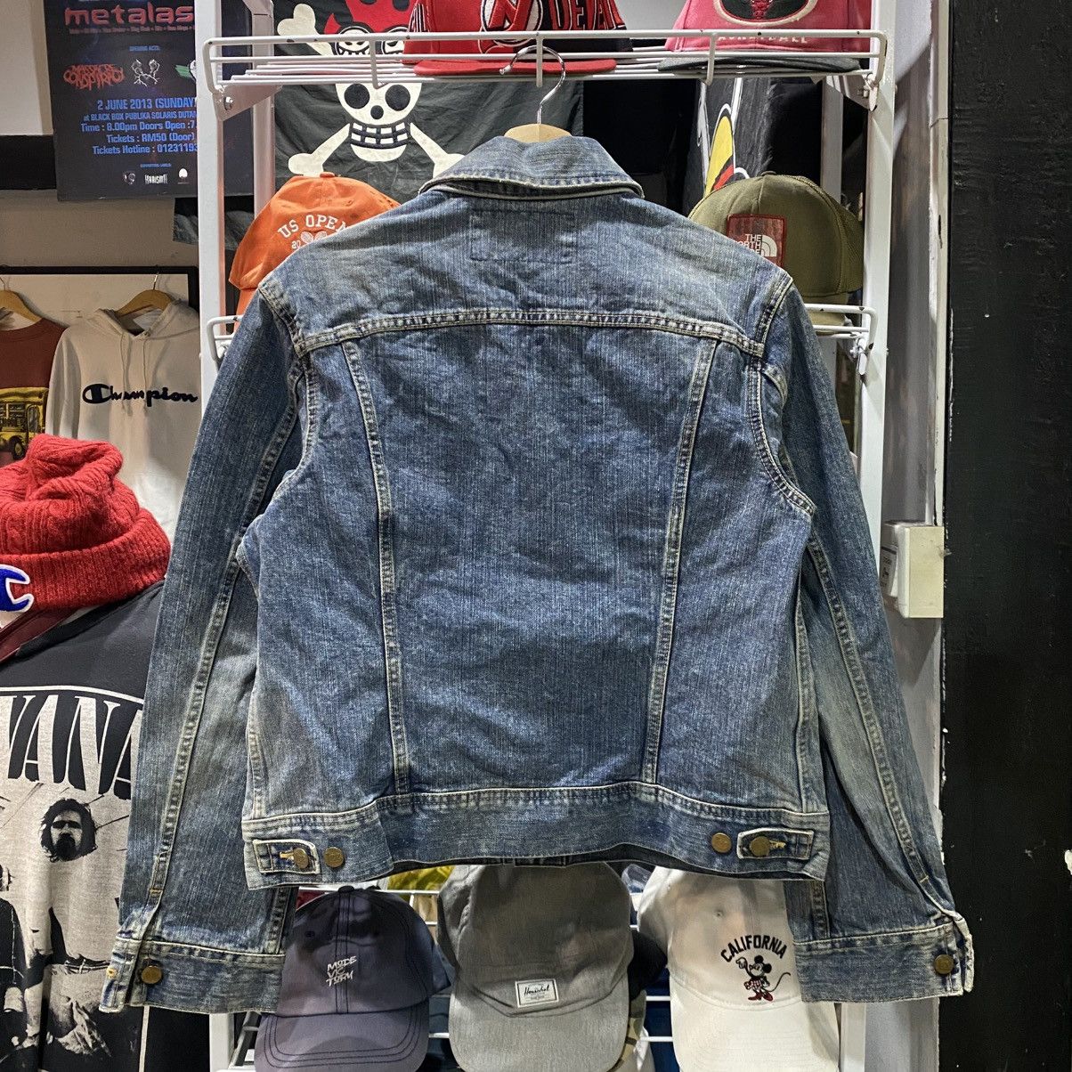 Lee × Vintage Vintage Lee Denim Light Blue 80s 90s Jeans Rider Jacket Size US M / EU 48-50 / 2 - 2 Thumbnail