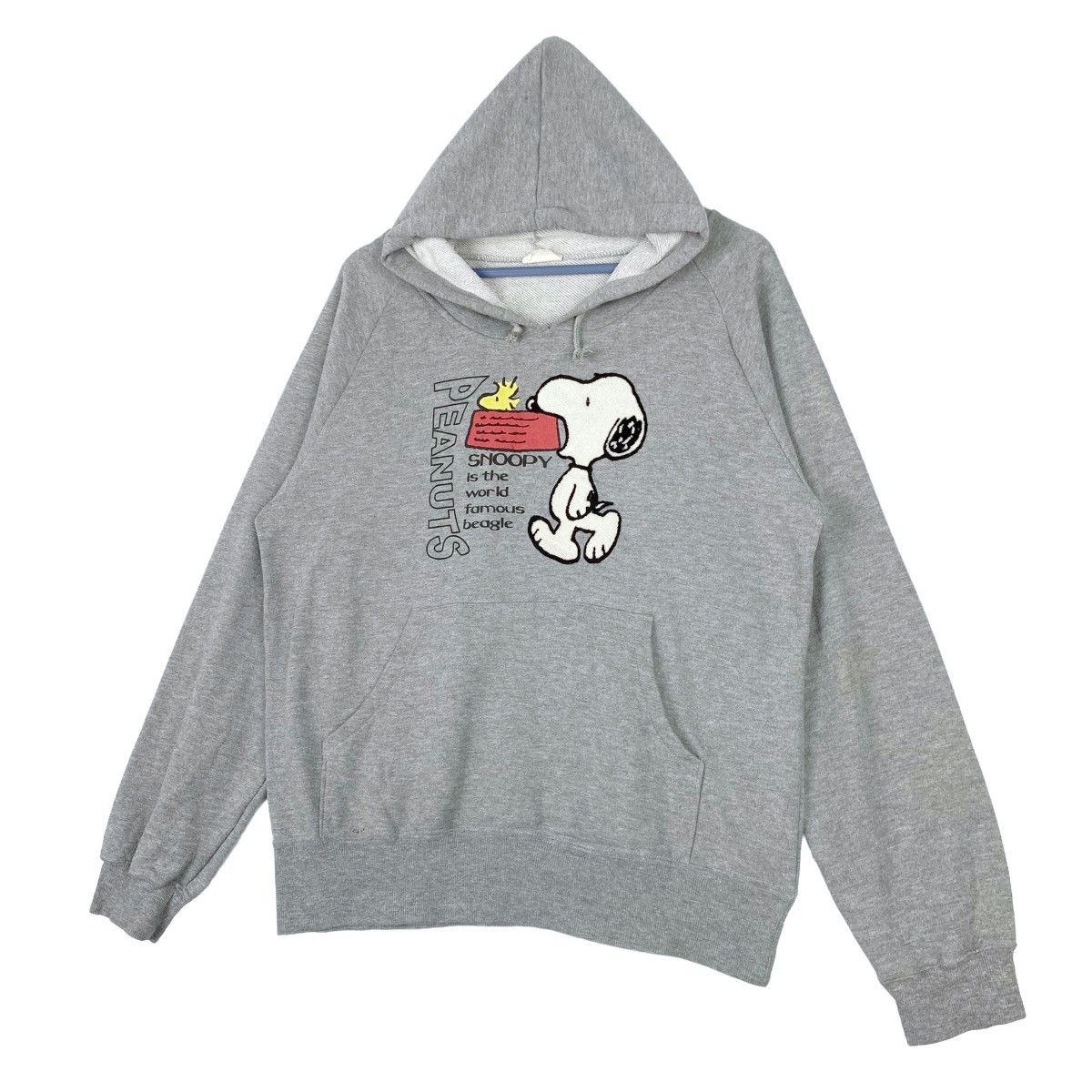 Peanuts × Vintage Vintage Peanuts Snoopy Printed Hoodie Gray Pullover Size US L / EU 52-54 / 3 - 3 Thumbnail
