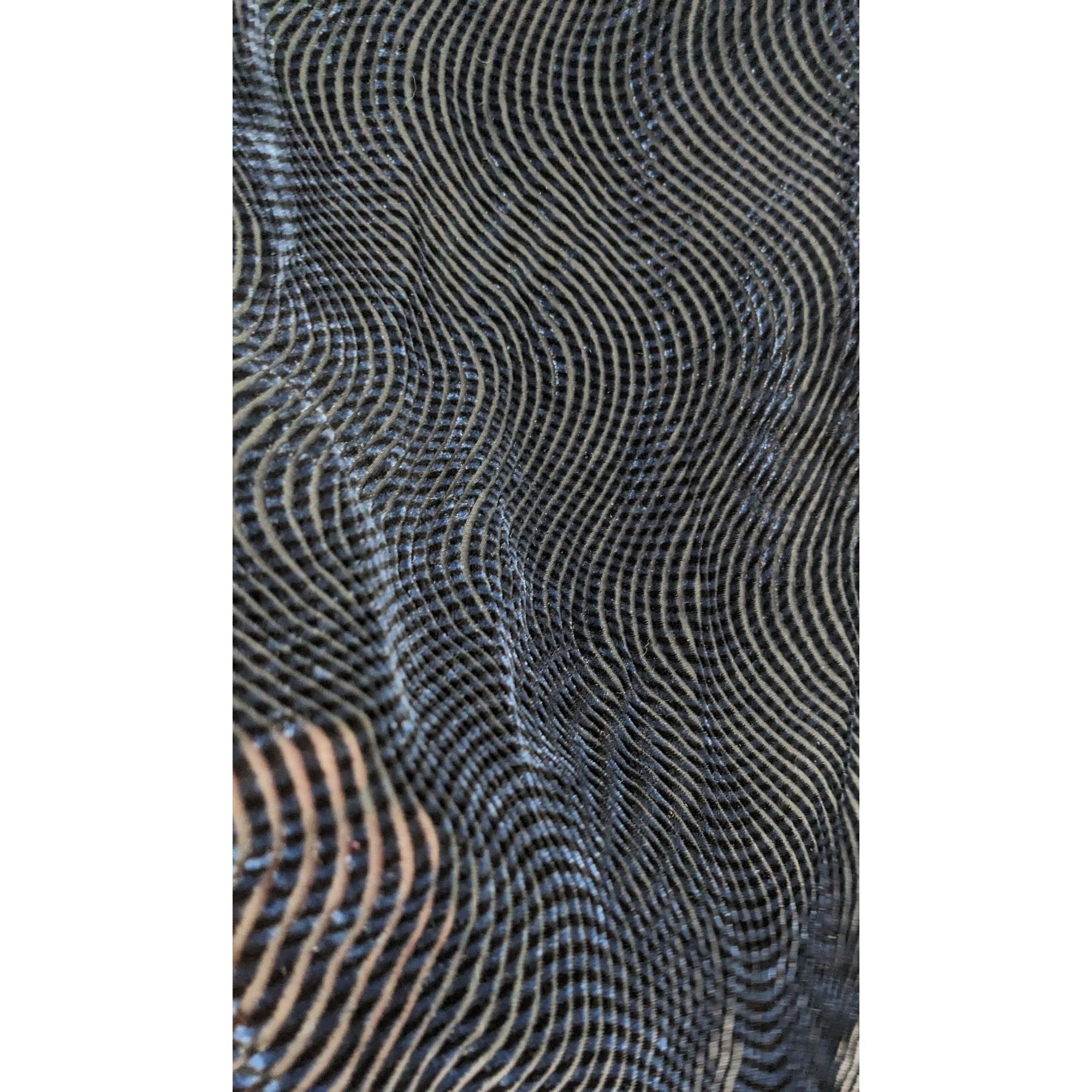 Other Joann Chaimson Blue Burnt Velvet Fringe Scarf Wrap 60x14 Inc Size ONE SIZE - 5 Thumbnail