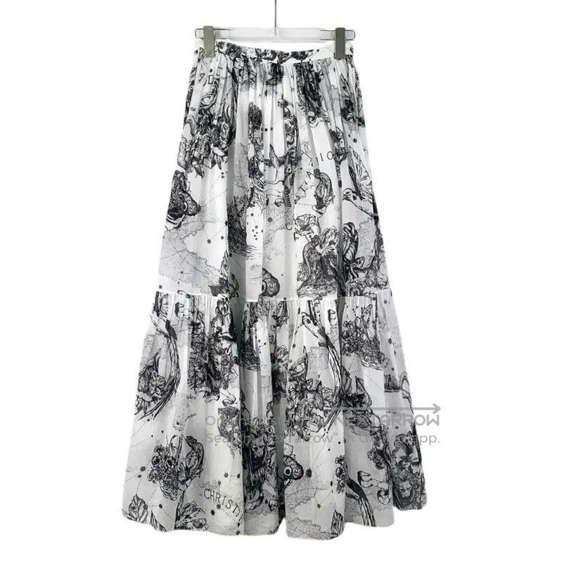 Dior Dior Color-Block Cotton Women's Skirt . Size 22" - 1 Thumbnail