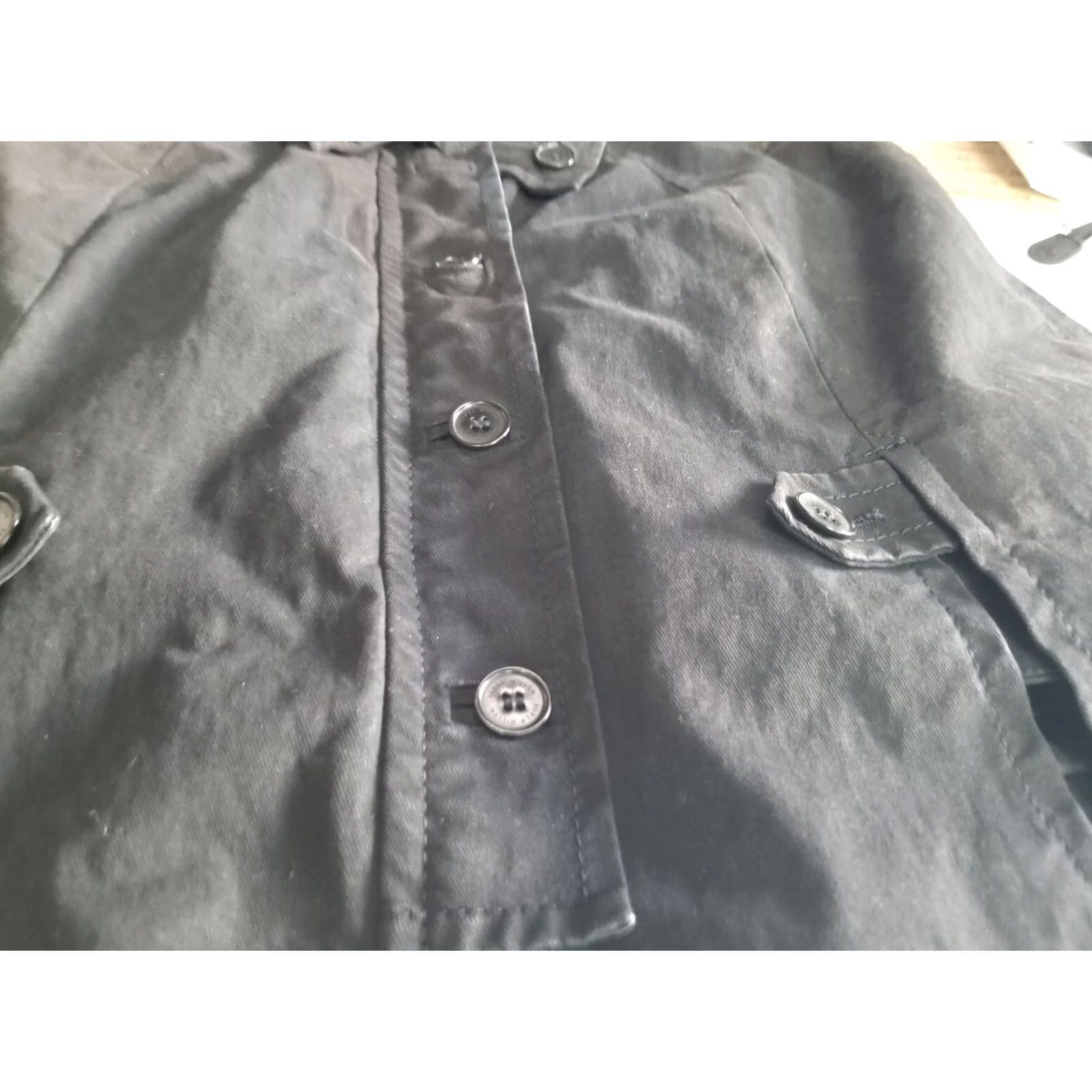 Karen Millen Karen Millen Black Canvas Jacket size 8 Women's Cape Style Size M / US 6-8 / IT 42-44 - 4 Thumbnail