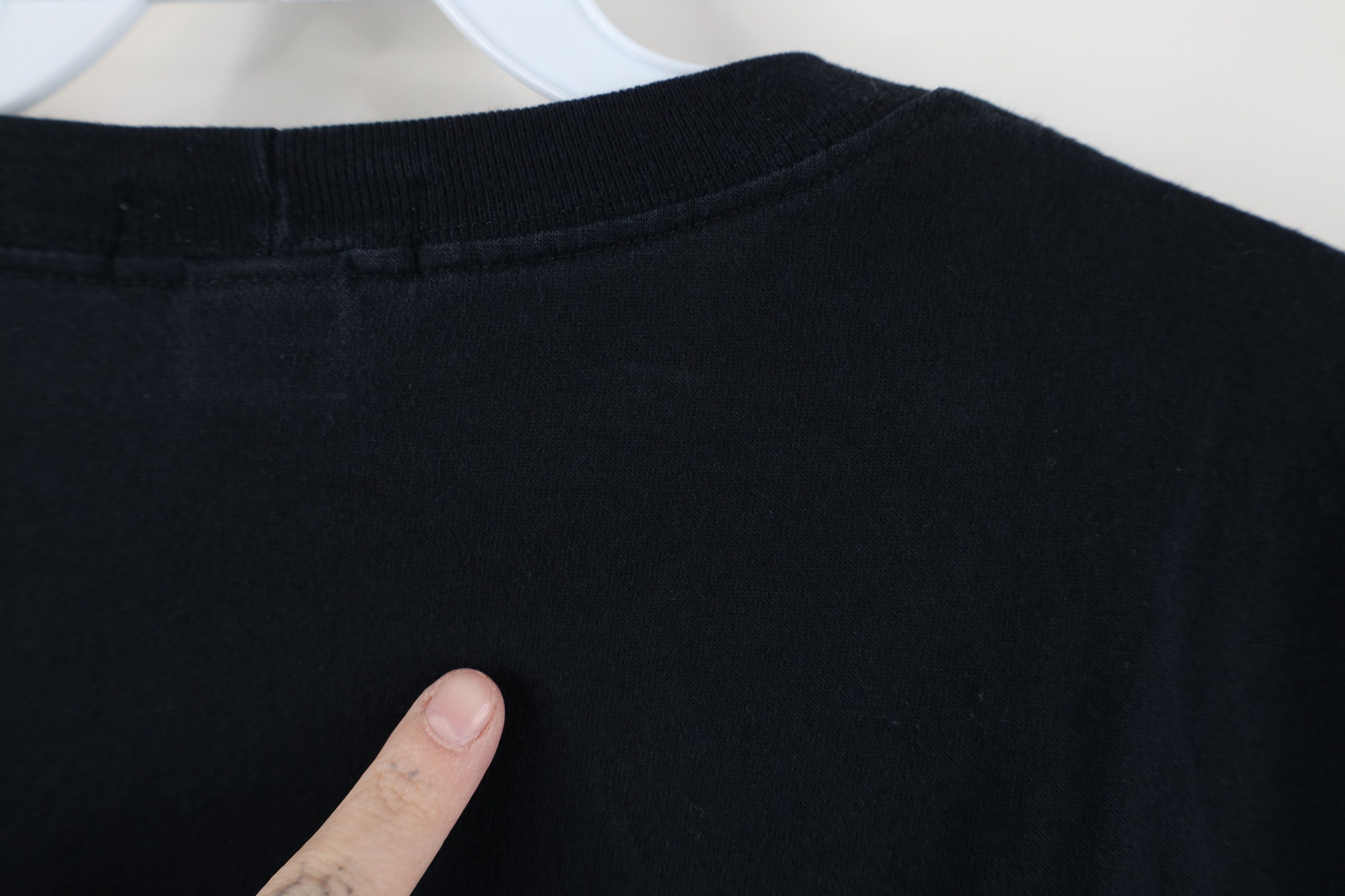Lands' End Vintage 90s Y2K Lands End Heavyweight Cotton T-Shirt Black Size US L / EU 52-54 / 3 - 10 Thumbnail