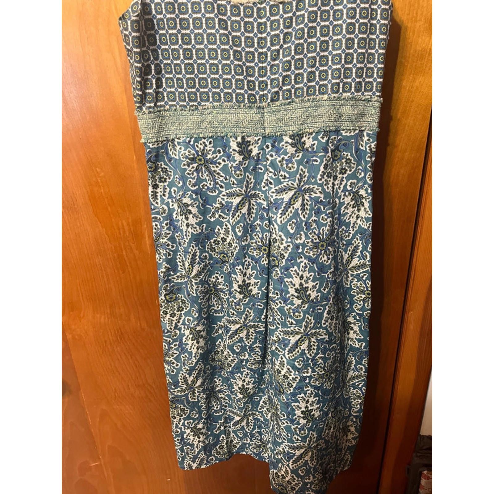 DOROTHEE SCHUMACHER Vtg Schumacher Designer Dress Jacket Green Blue Romania Size XS / US 0-2 / IT 36-38 - 9 Thumbnail