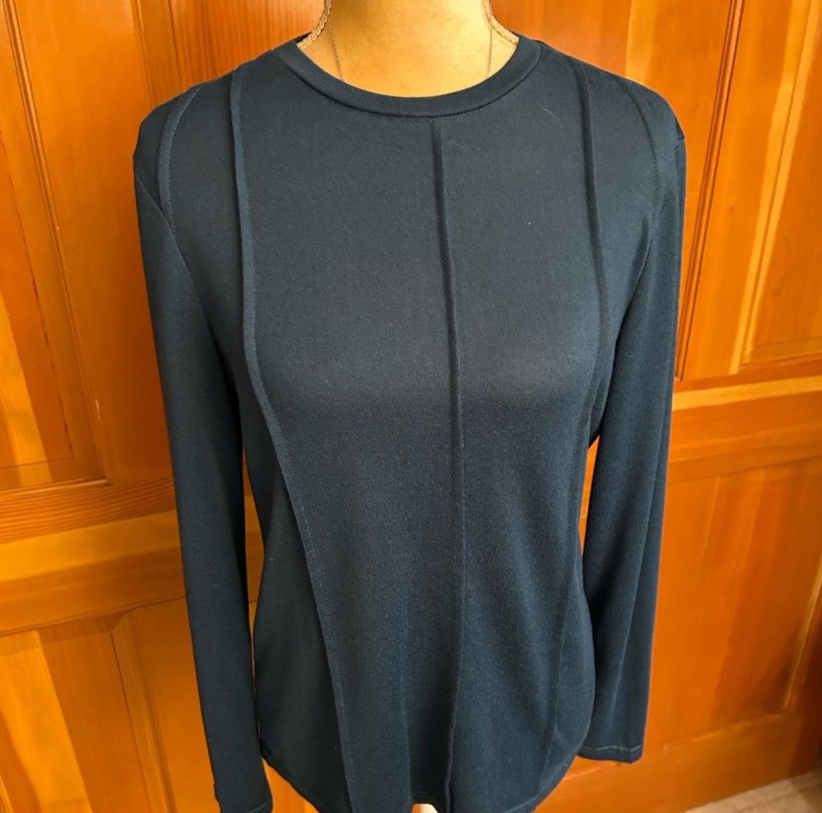 Designer × Other NWT, Lavishly Paris Women’s Teal Crewneck Size M / US 6-8 / IT 42-44 - 10 Thumbnail
