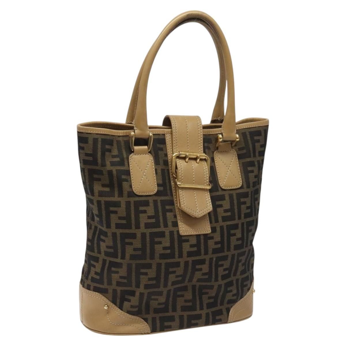 Fendi Zucca Brown Canvas Tote Bag (Pre-Owned) Size ONE SIZE - 1 Thumbnail