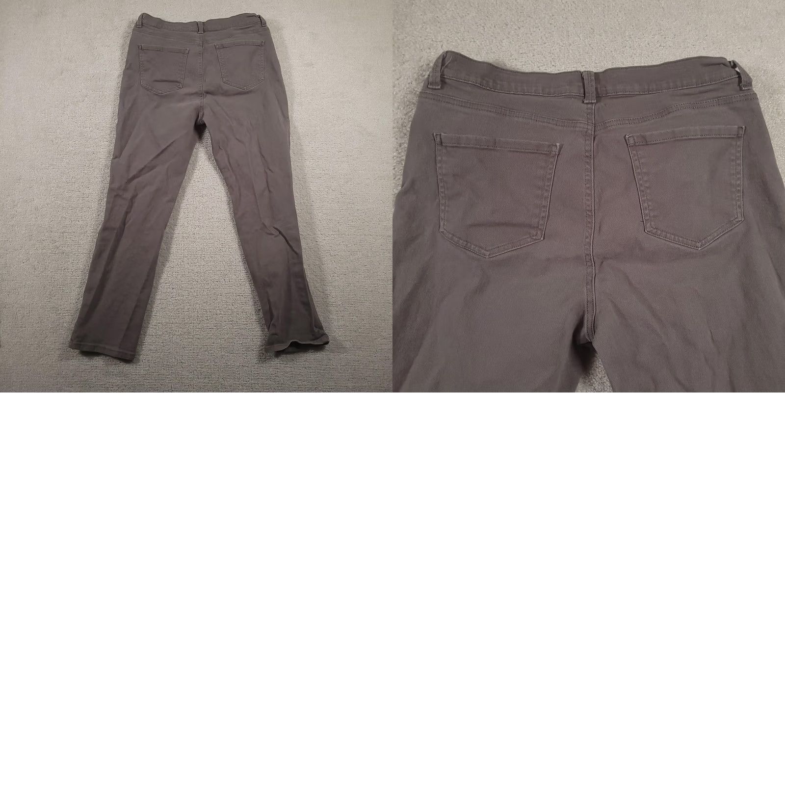Gloria Vanderbilt VINTAGE Gloria Vanderbilt Jeans Womens 14 Gray Amanda Stretch High Rise Classic Denim Tapered Zip 5-Pocket Womens Size 36" / US 14 / IT 50 - 9 Thumbnail