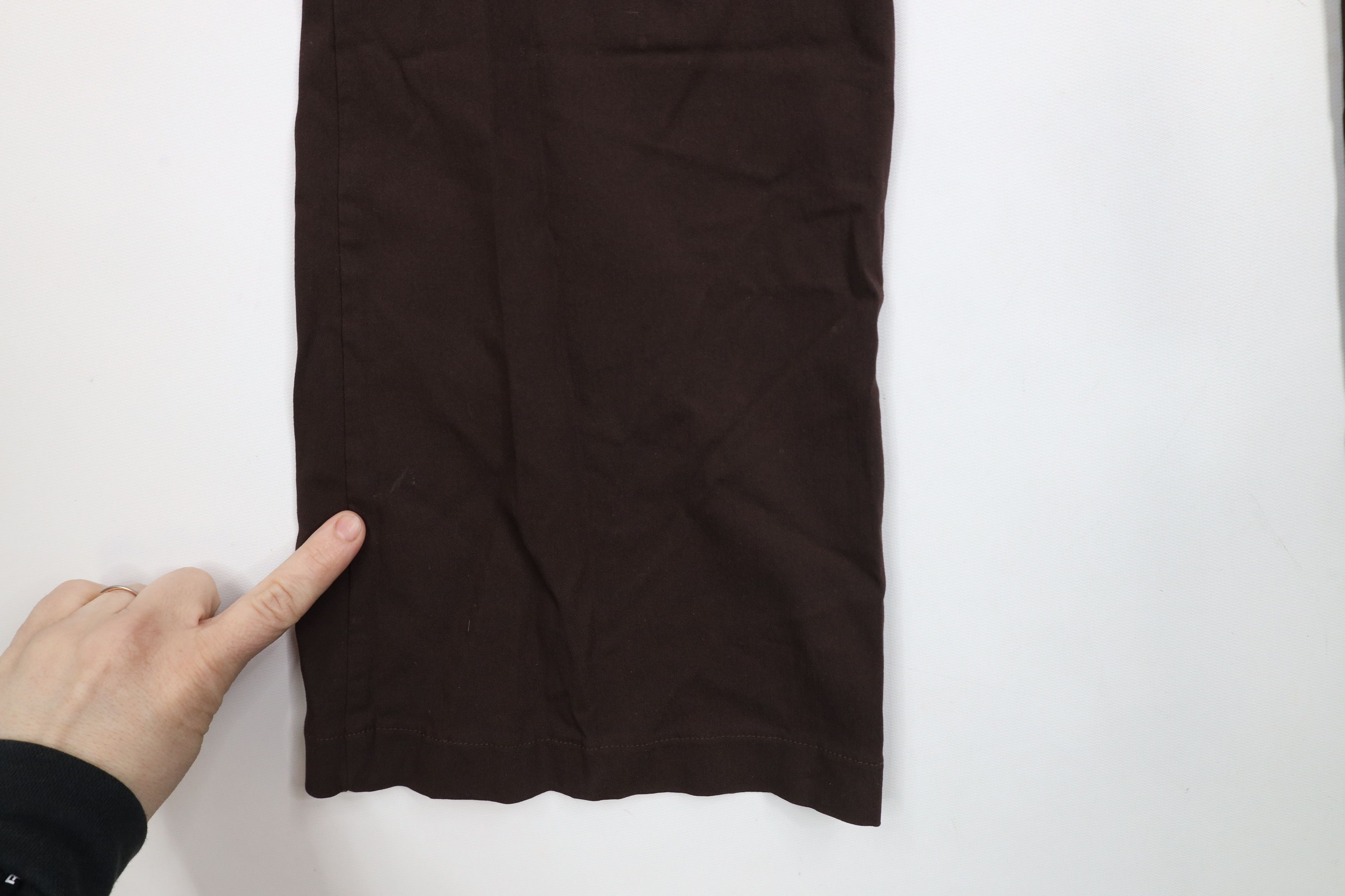 Express × Vintage Vintage 90s Express Flared Wide Leg Chino Pants Brown Size 30" / US 8 / IT 44 - 13 Thumbnail