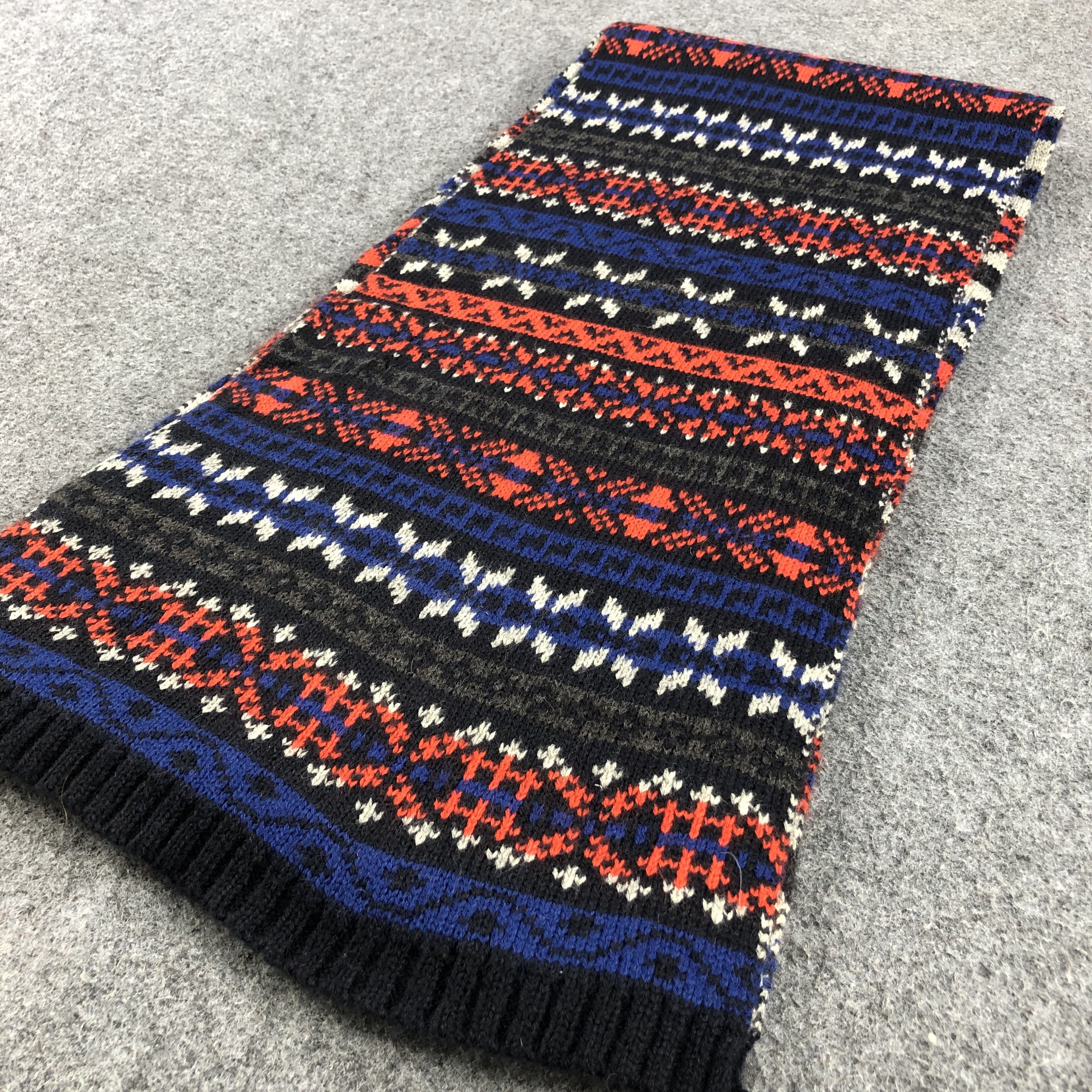 Uniqlo Uniqlo Fair Isle Wool Scarf Muffler V652 Size ONE SIZE - 3 Thumbnail